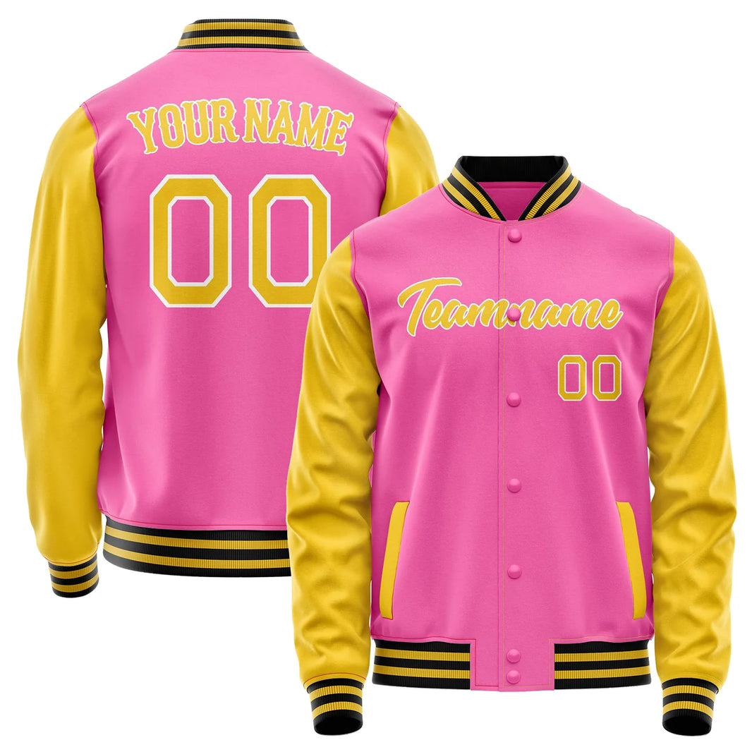 Die Farben des Lebens: Pinkes Fußballtrikot, Jacke mit Blumen und Jacke Gold