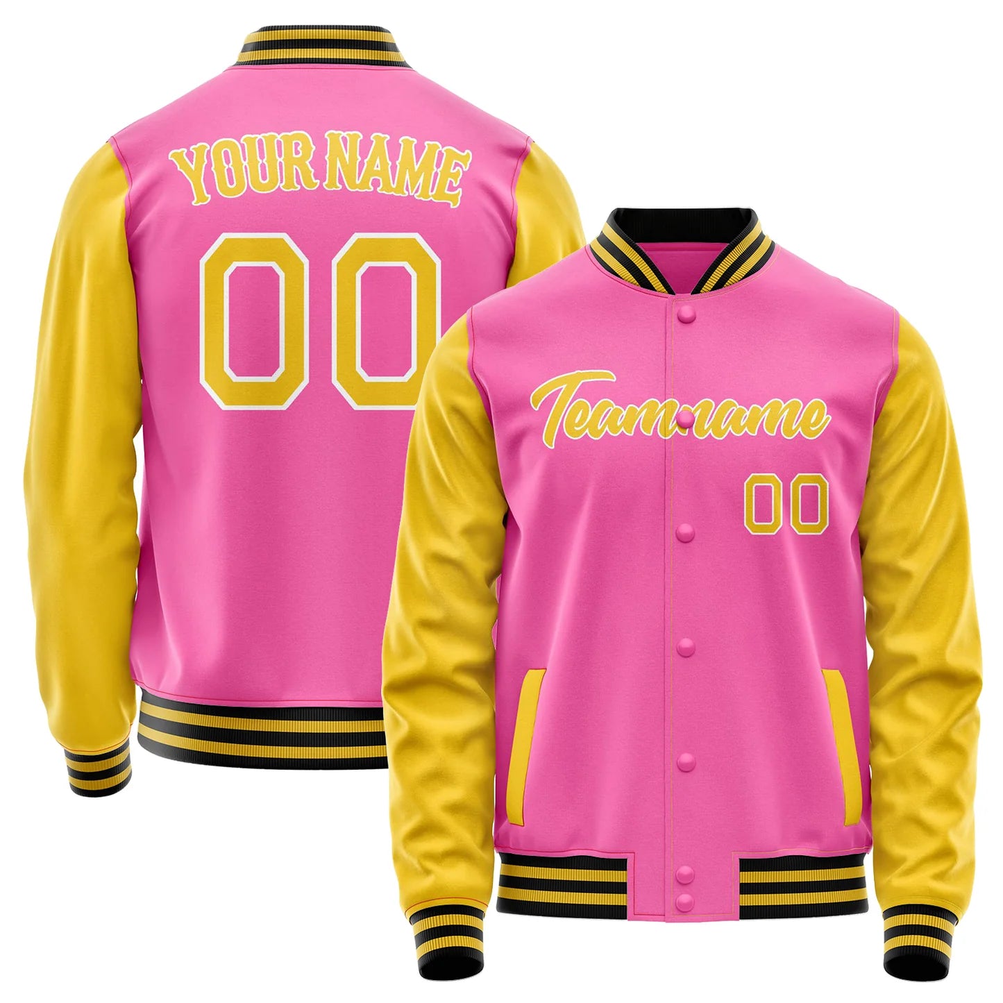 Die Farben des Lebens: Pinkes Fußballtrikot, Jacke mit Blumen und Jacke Gold