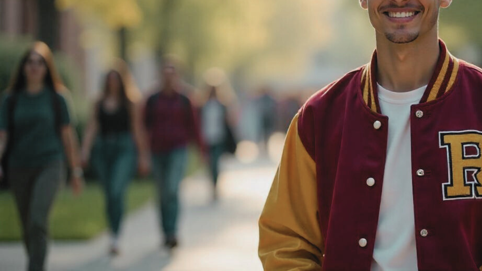 Orange Jacke