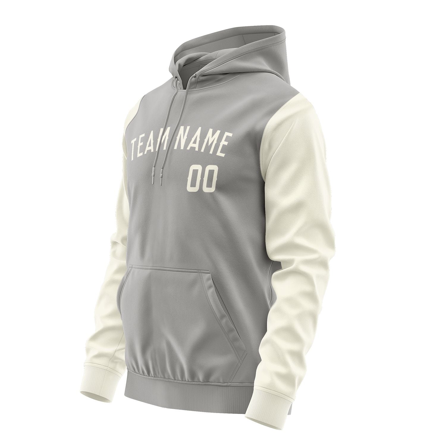 Maßgeschneidertes Grau Beige Hoodie 0404030304B31803