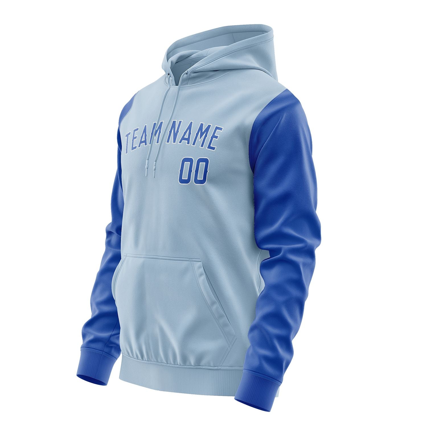 Maßgeschneidertes Hellblau Himmelblau Hoodie 0808090908B31809