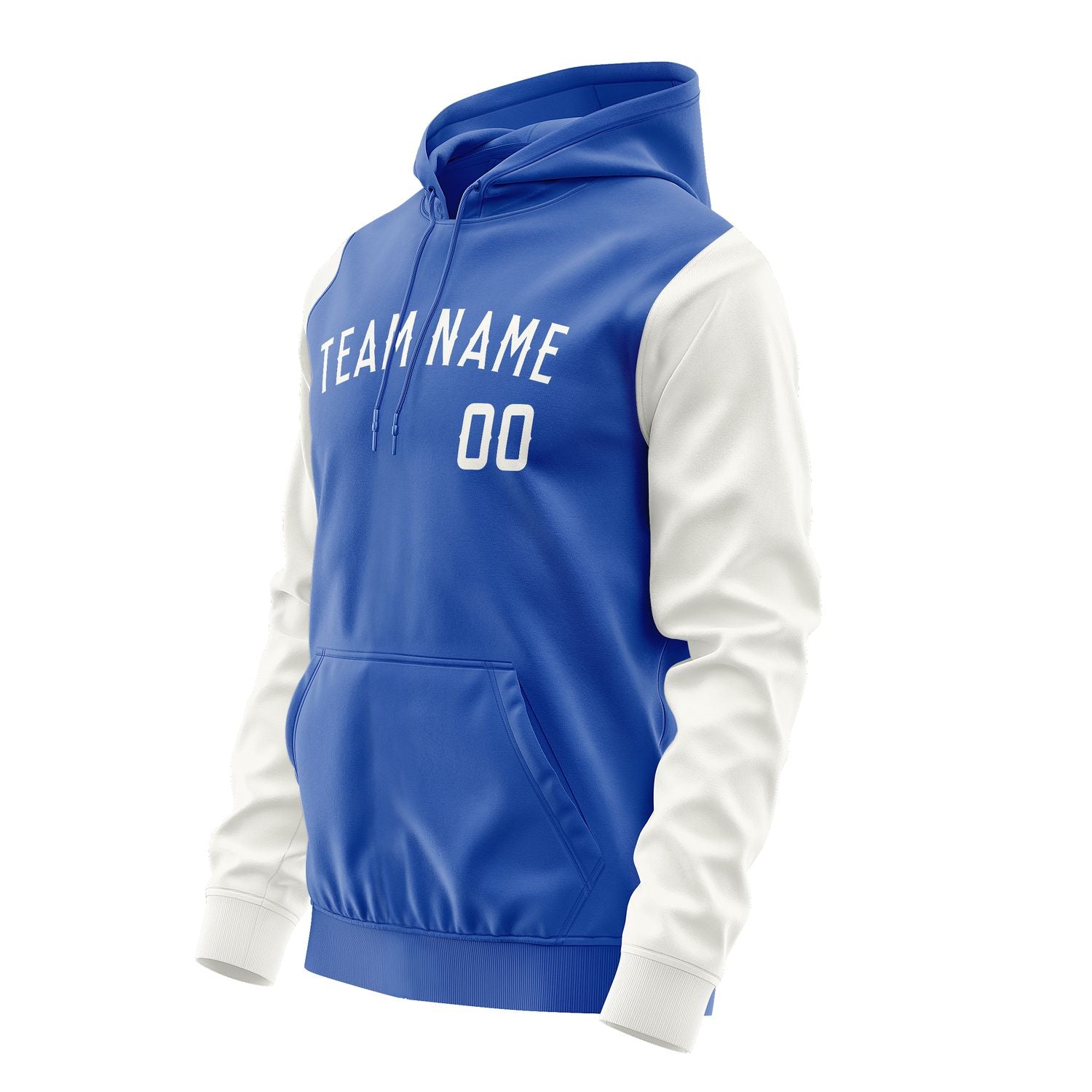 Maßgeschneidertes Himmelblau Weiß Hoodie 0909181809B31818