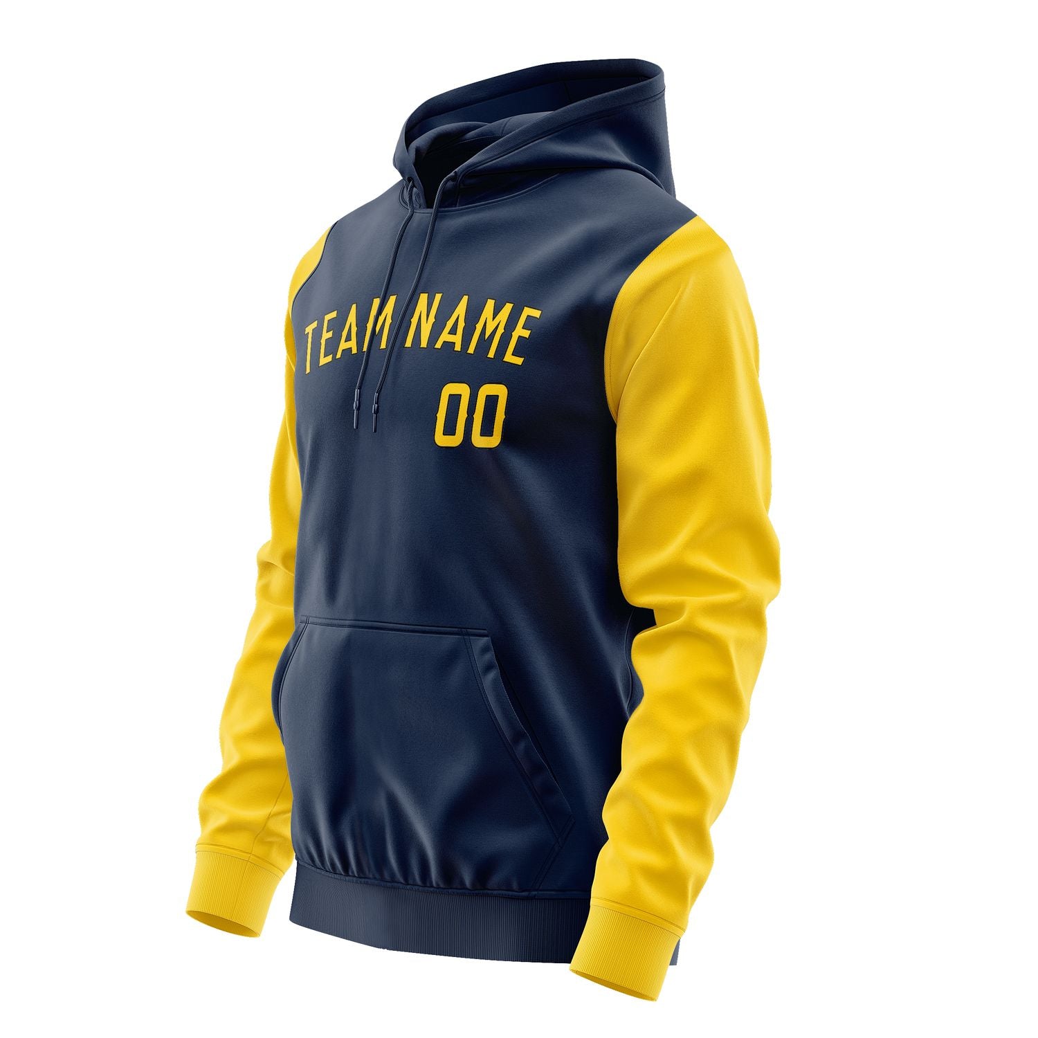 Maßgeschneidertes Marineblau Gold Hoodie 1010303010B31730