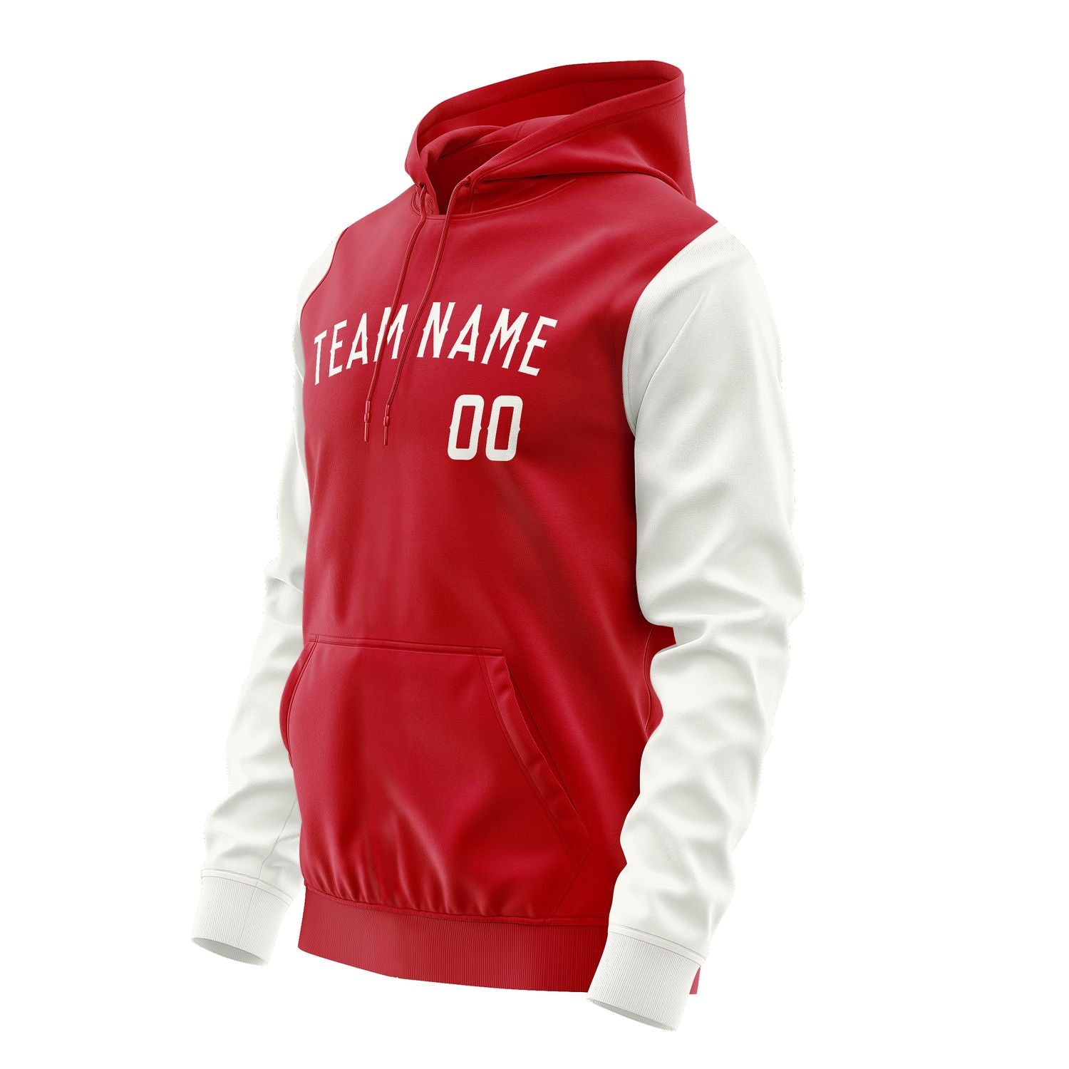 Maßgeschneidertes Rot Weiß Hoodie 1414181814B31818