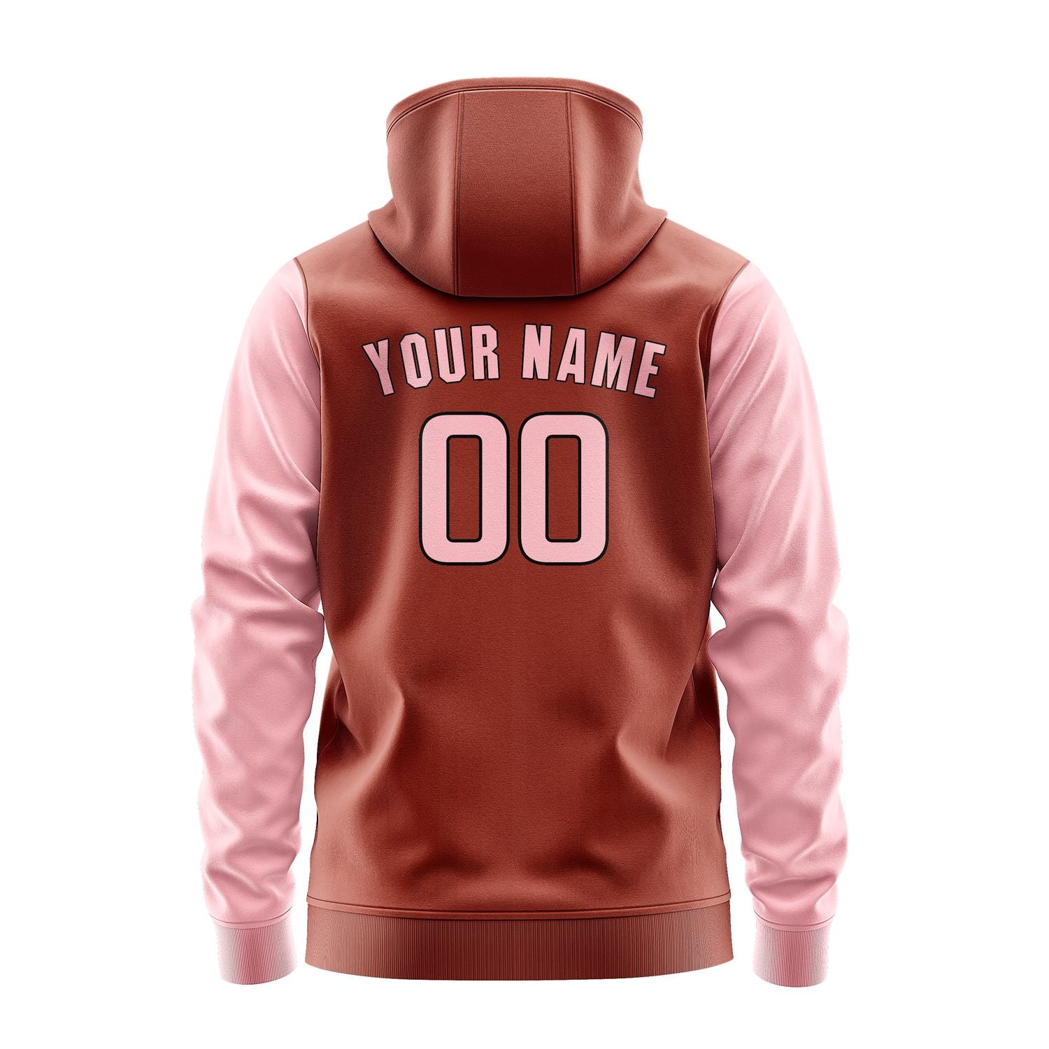 Maßgeschneidertes Korallenrot Rosa Hoodie 1616212116B31721