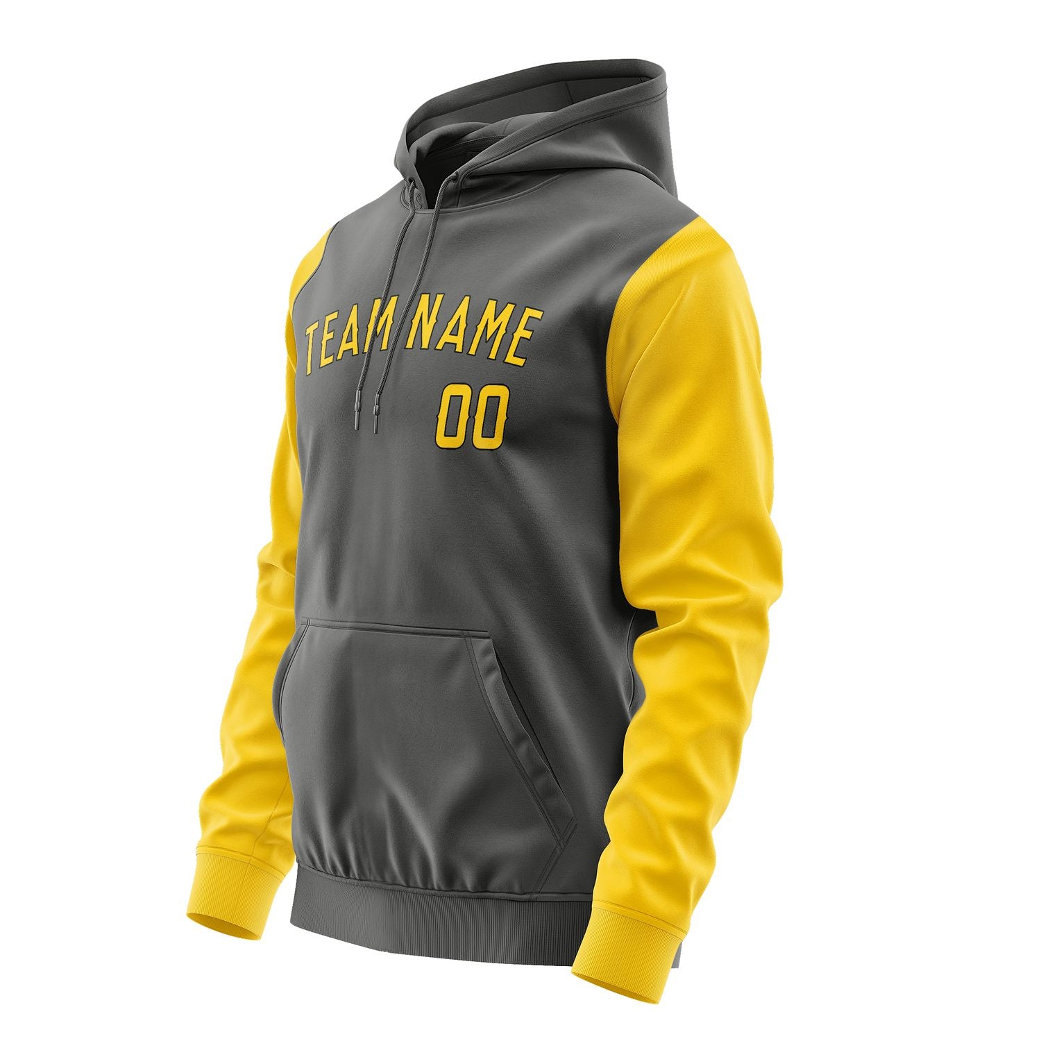 Maßgeschneidertes Dunkelgrau Gold Hoodie 2020303020B31730