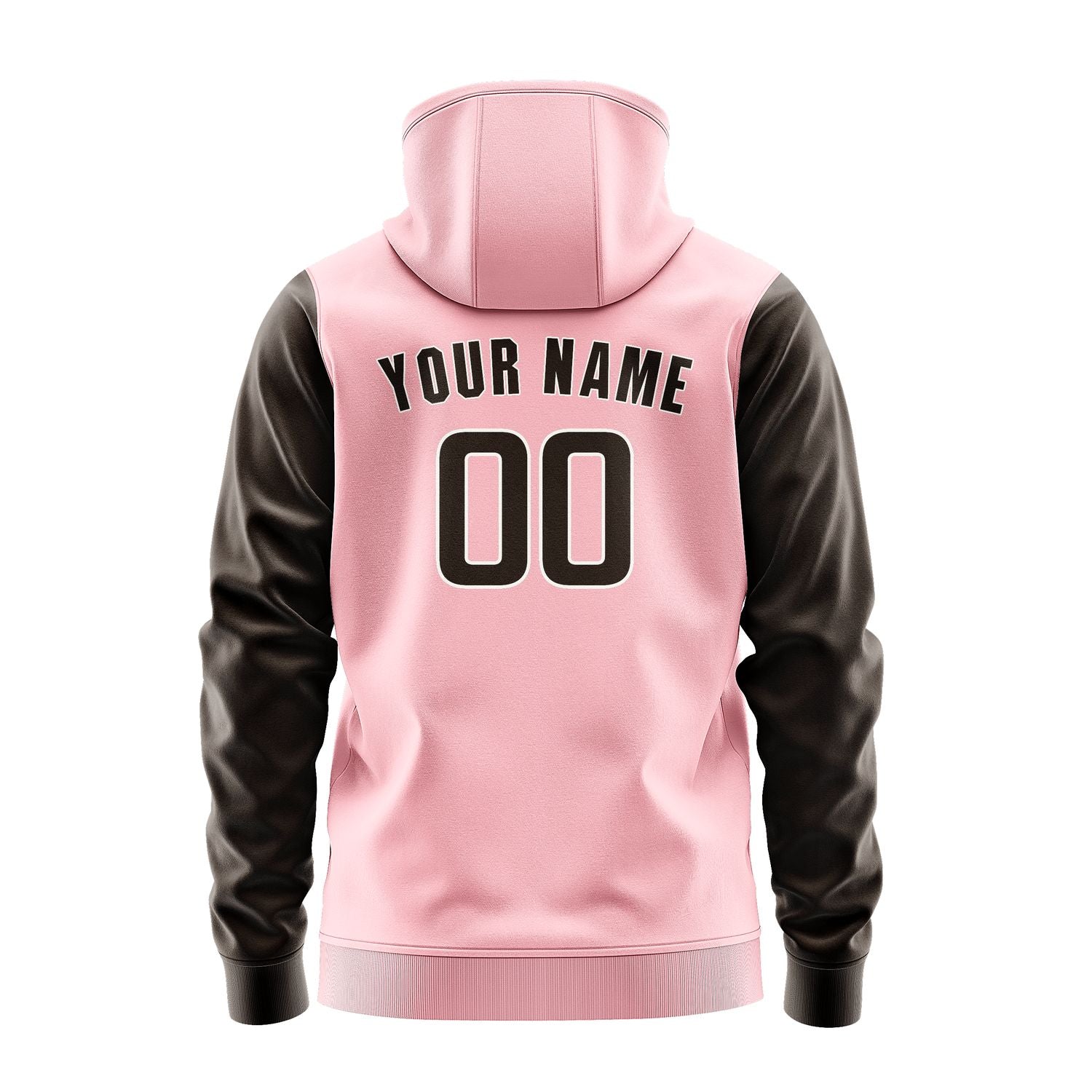 Maßgeschneidertes Rosa Braun Hoodie 2121010121B31801