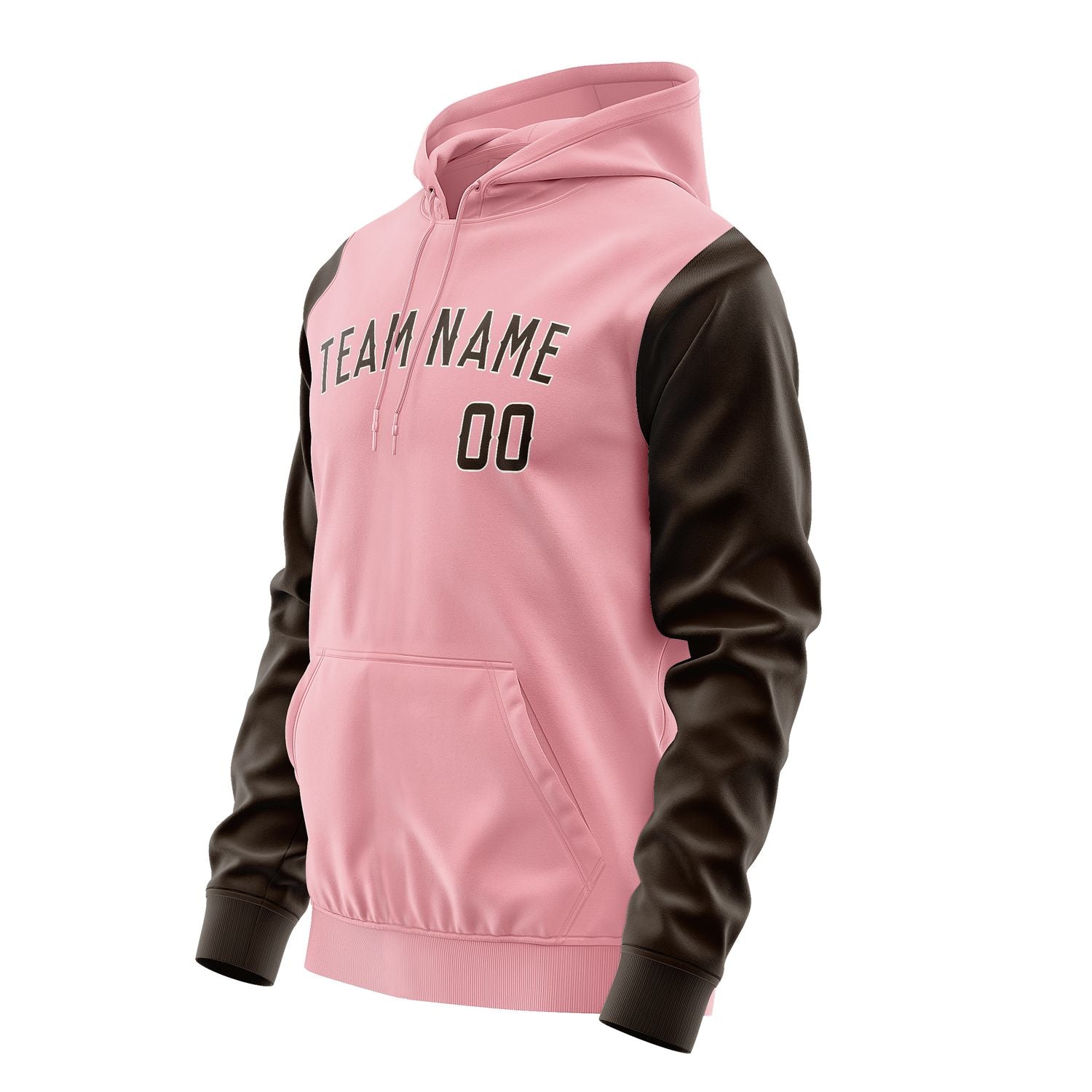 Maßgeschneidertes Rosa Braun Hoodie 2121010121B31801