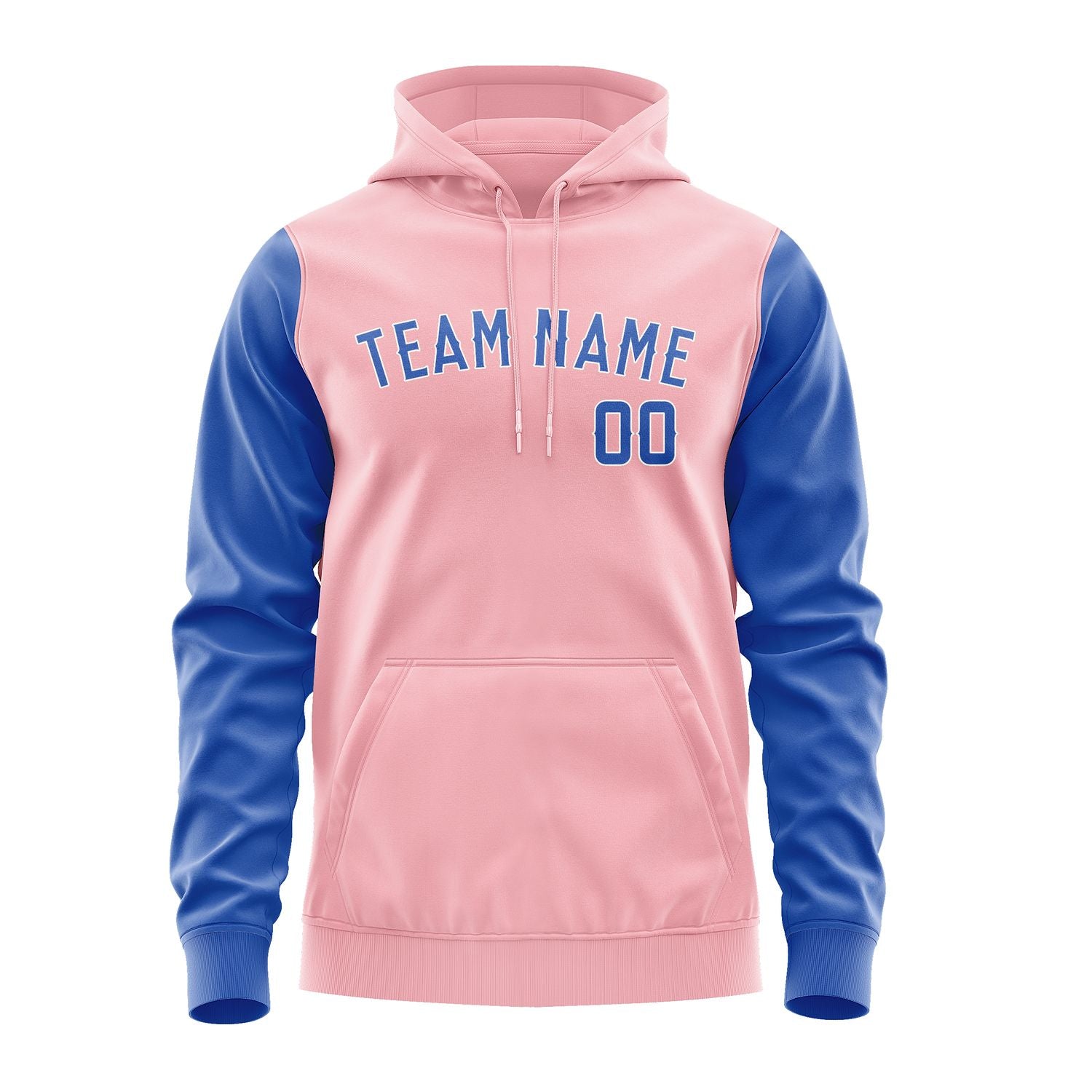 Maßgeschneidertes Rosa Himmelblau Hoodie 2121090921B31809