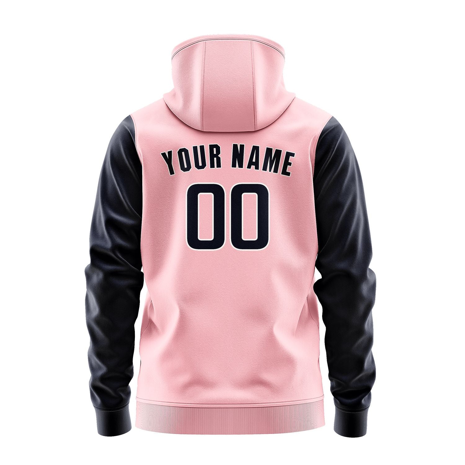 Maßgeschneidertes Rosa Stahlblau Hoodie 2121111121B31811