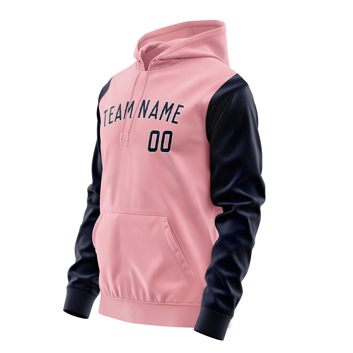 Maßgeschneidertes Rosa Stahlblau Hoodie 2121111121B31811