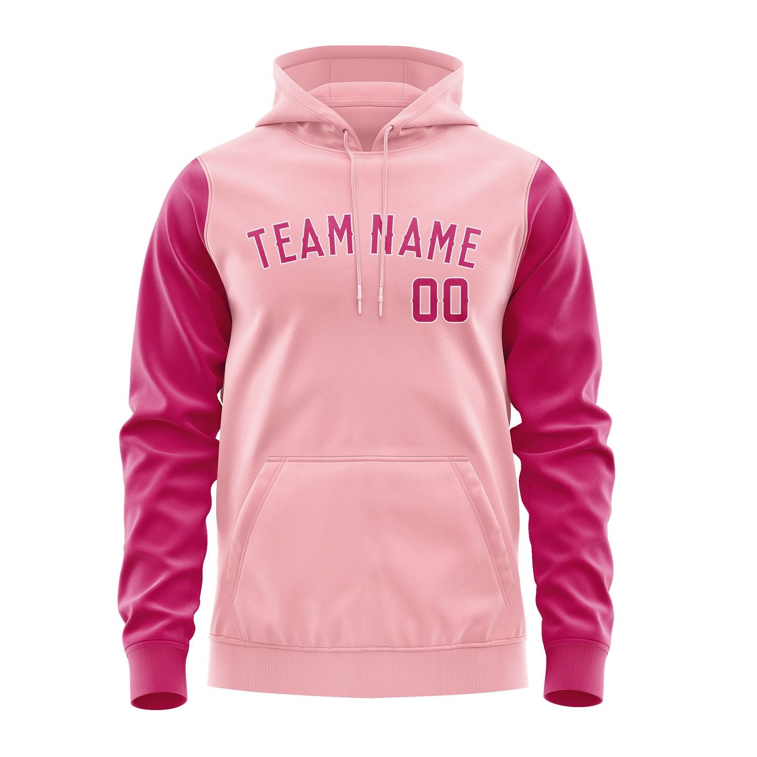 Maßgeschneidertes Rosa Rosarot Hoodie 2121131321B31813