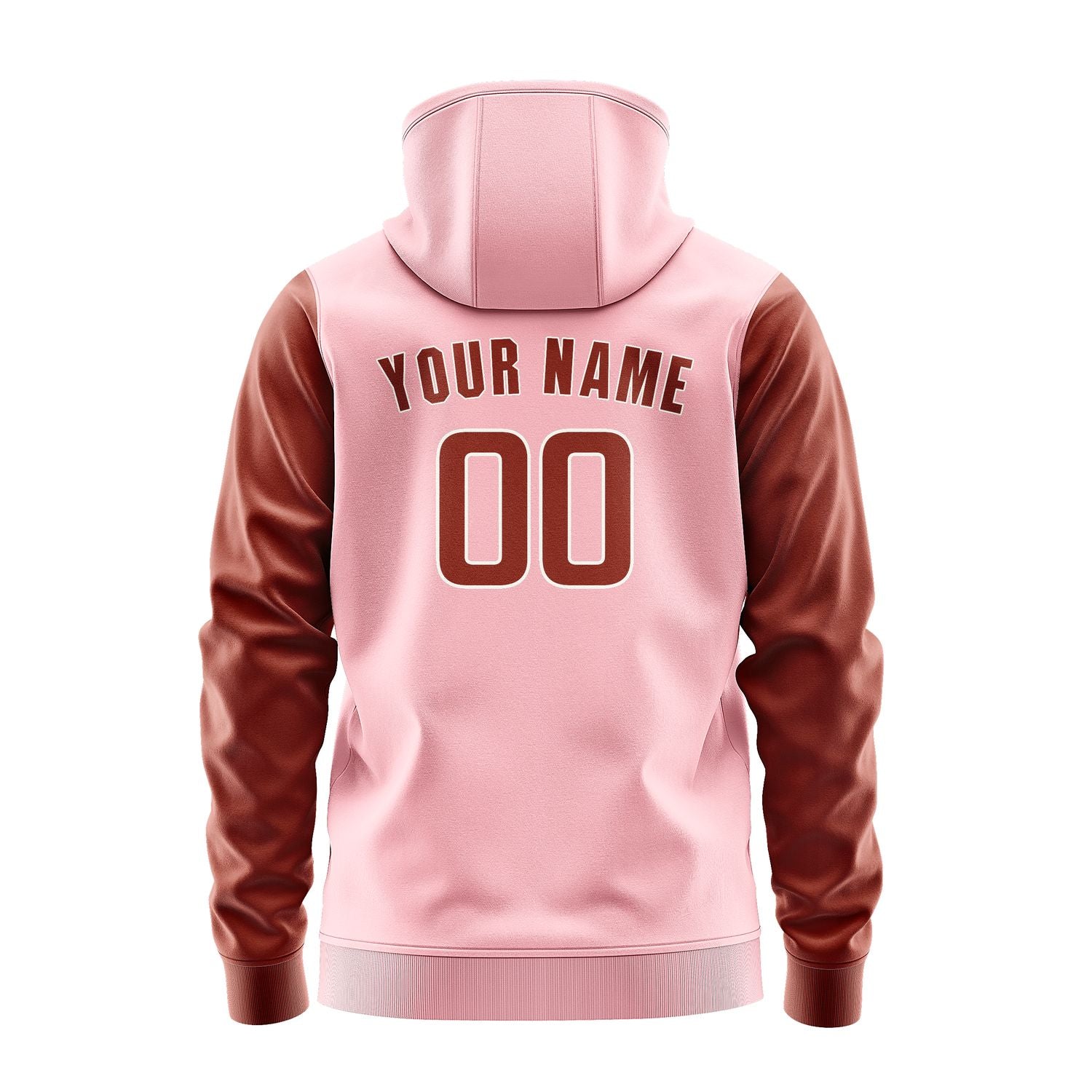 Maßgeschneidertes Rosa Korallenrot Hoodie 2121161621B31816