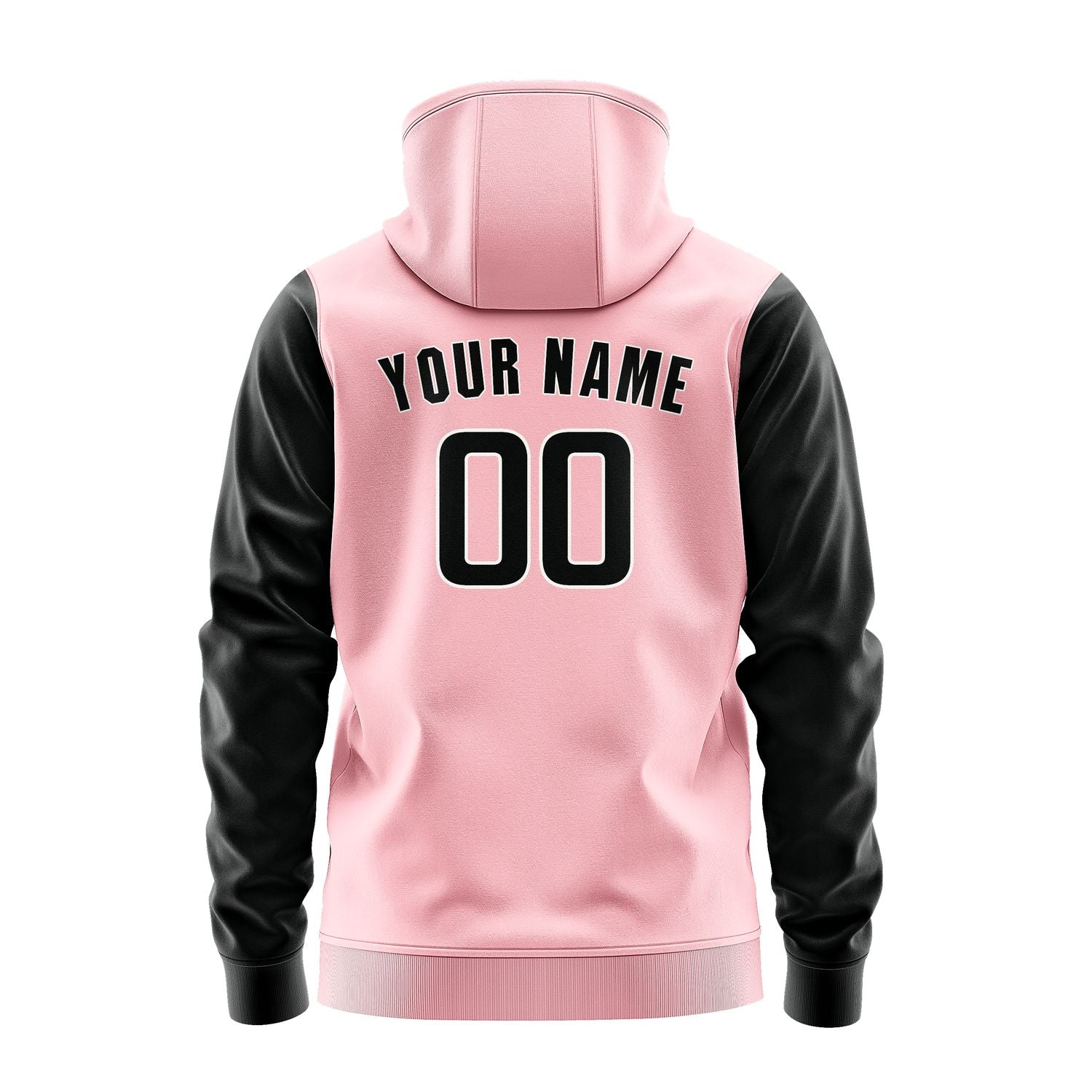 Maßgeschneidertes Rosa Schwarz Hoodie 2121171721B31817