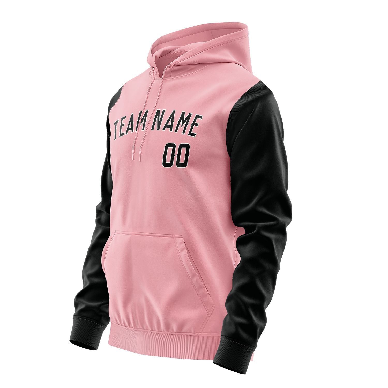 Maßgeschneidertes Rosa Schwarz Hoodie 2121171721B31817