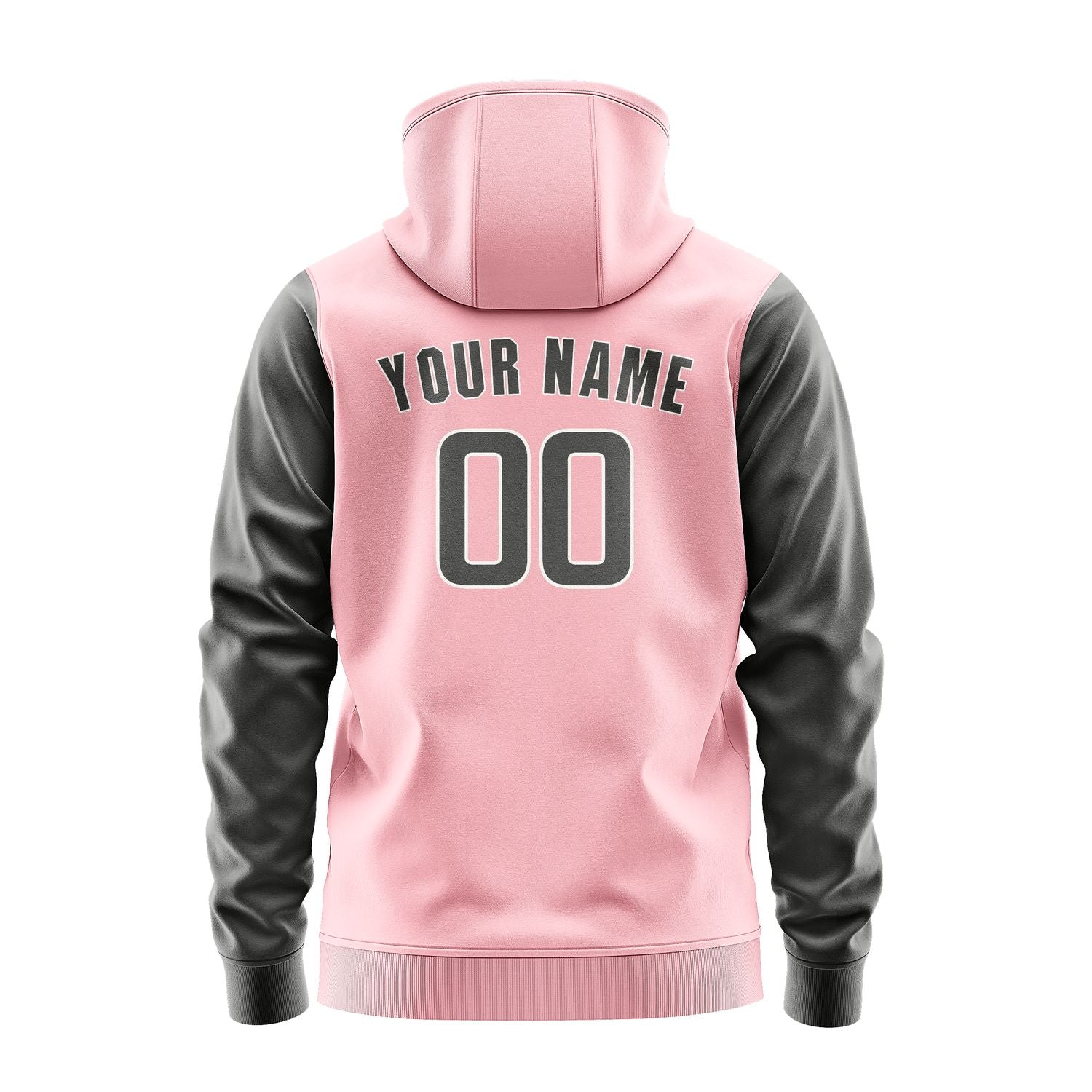 Maßgeschneidertes Rosa Dunkelgrau Hoodie 2121202021B31820