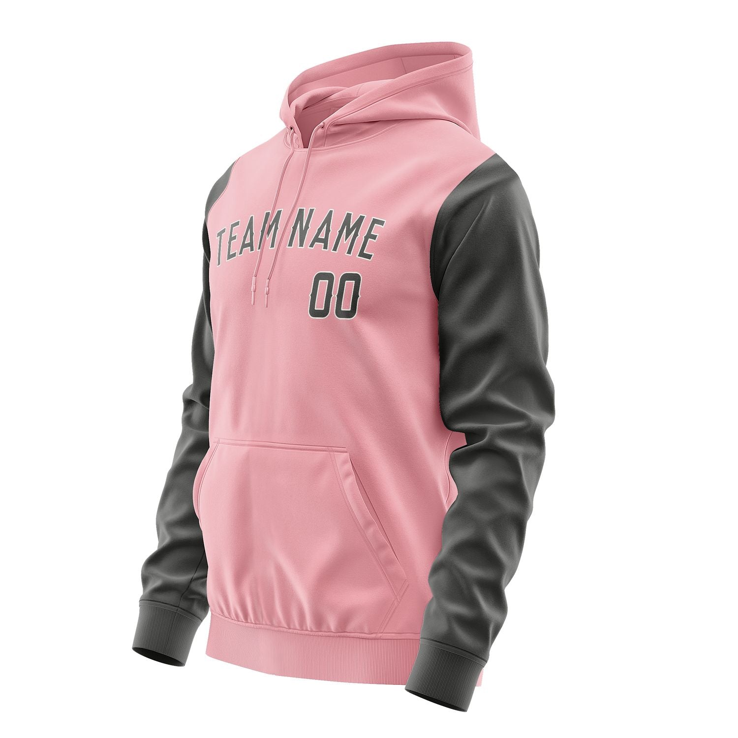 Maßgeschneidertes Rosa Dunkelgrau Hoodie 2121202021B31820