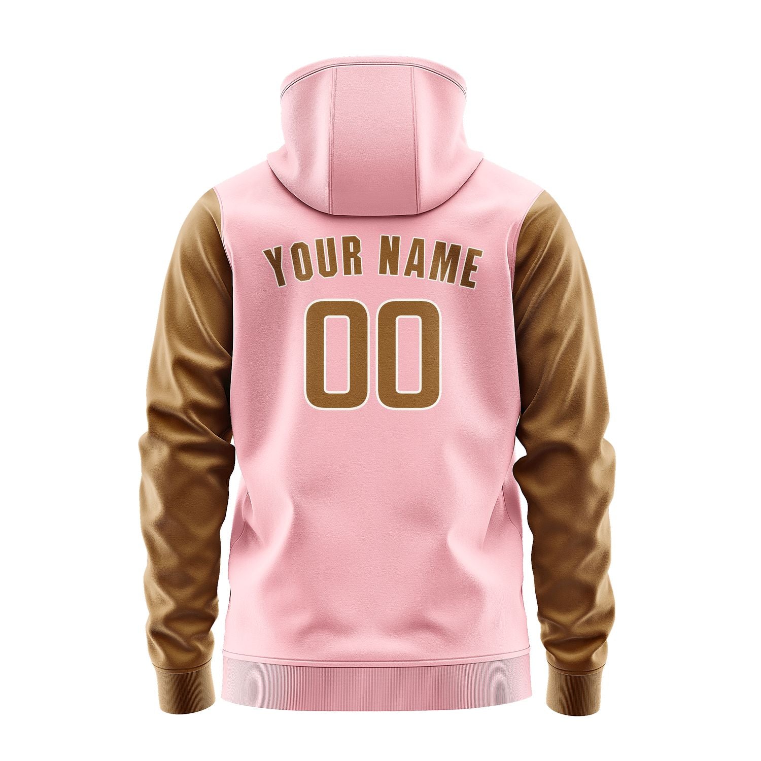 Maßgeschneidertes Rosa Khaki Hoodie 2121222221B31822