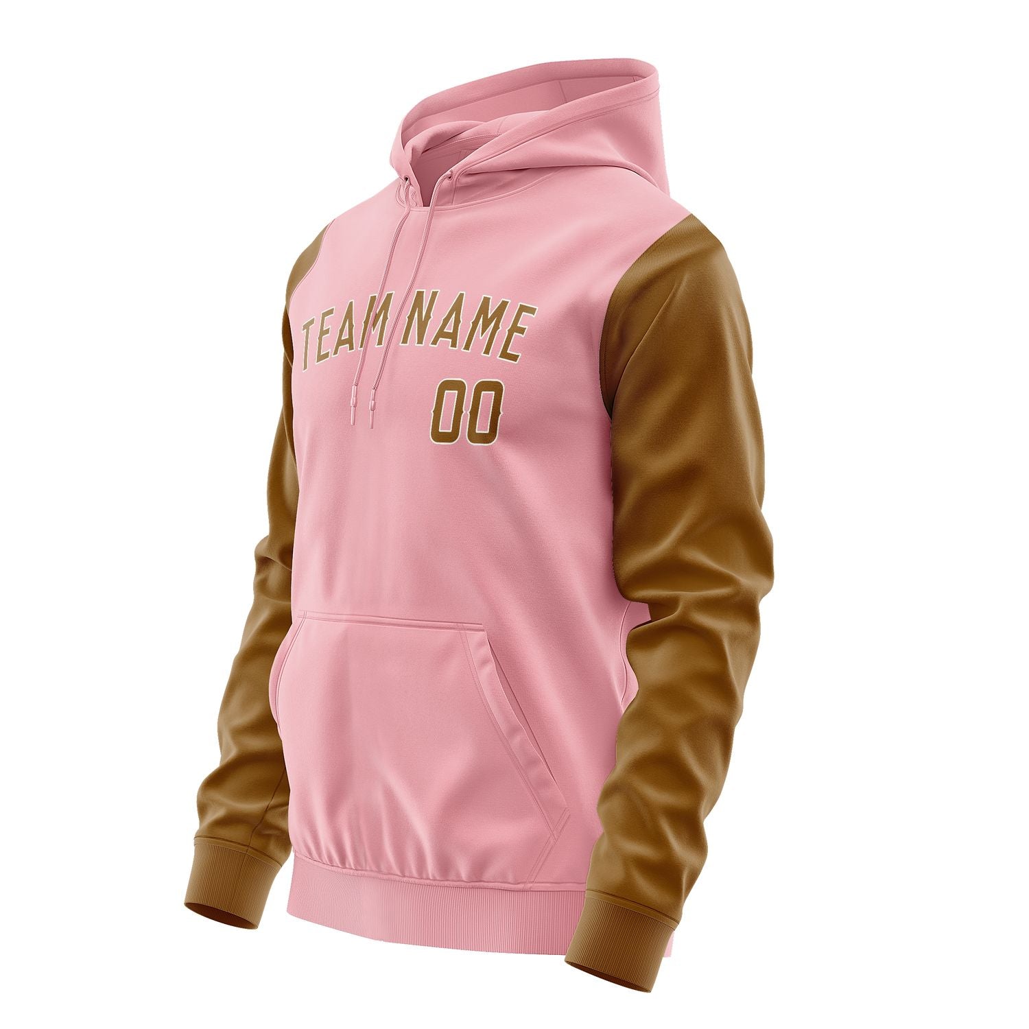 Maßgeschneidertes Rosa Khaki Hoodie 2121222221B31822