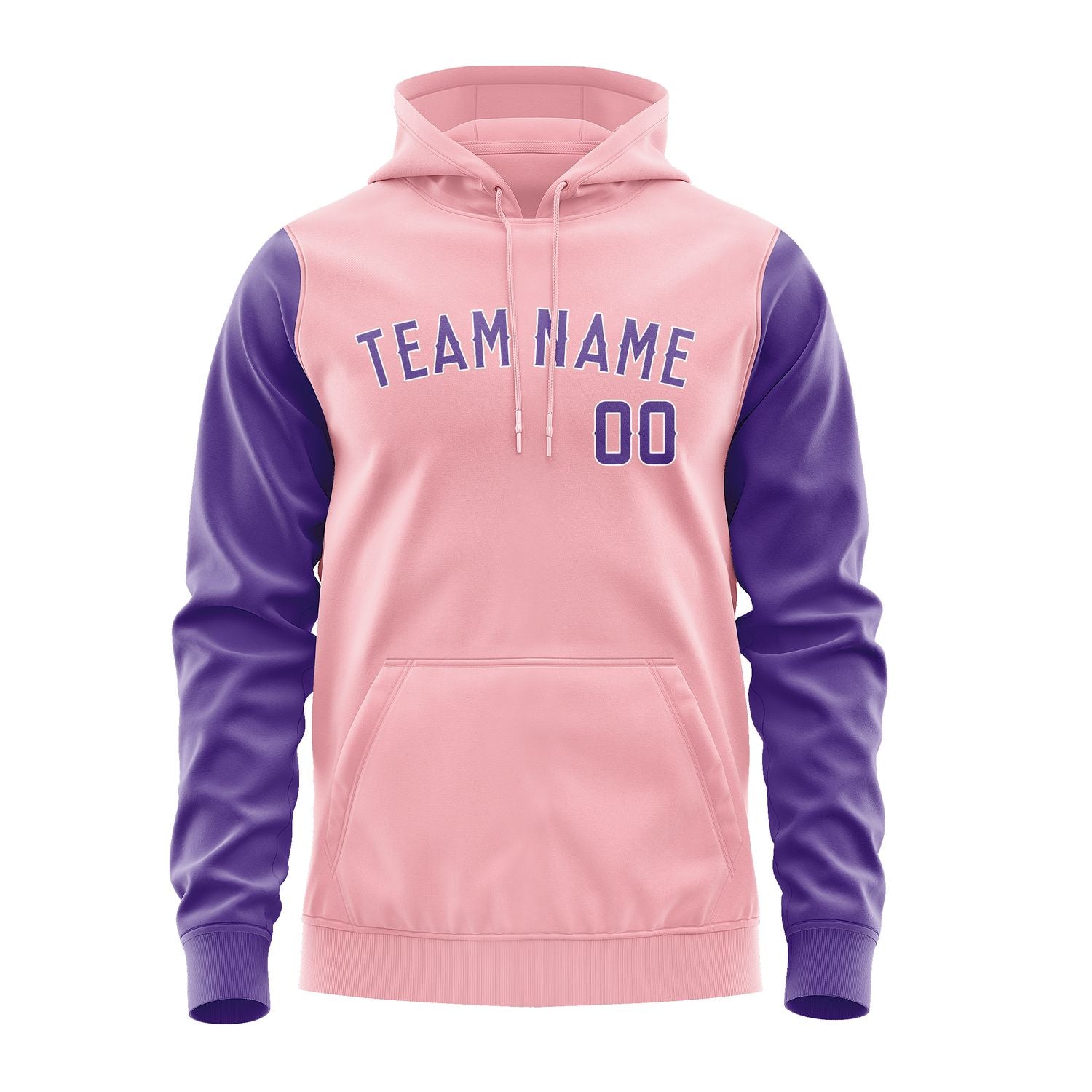 Maßgeschneidertes Rosa Lavendel Hoodie 2121232321B31823