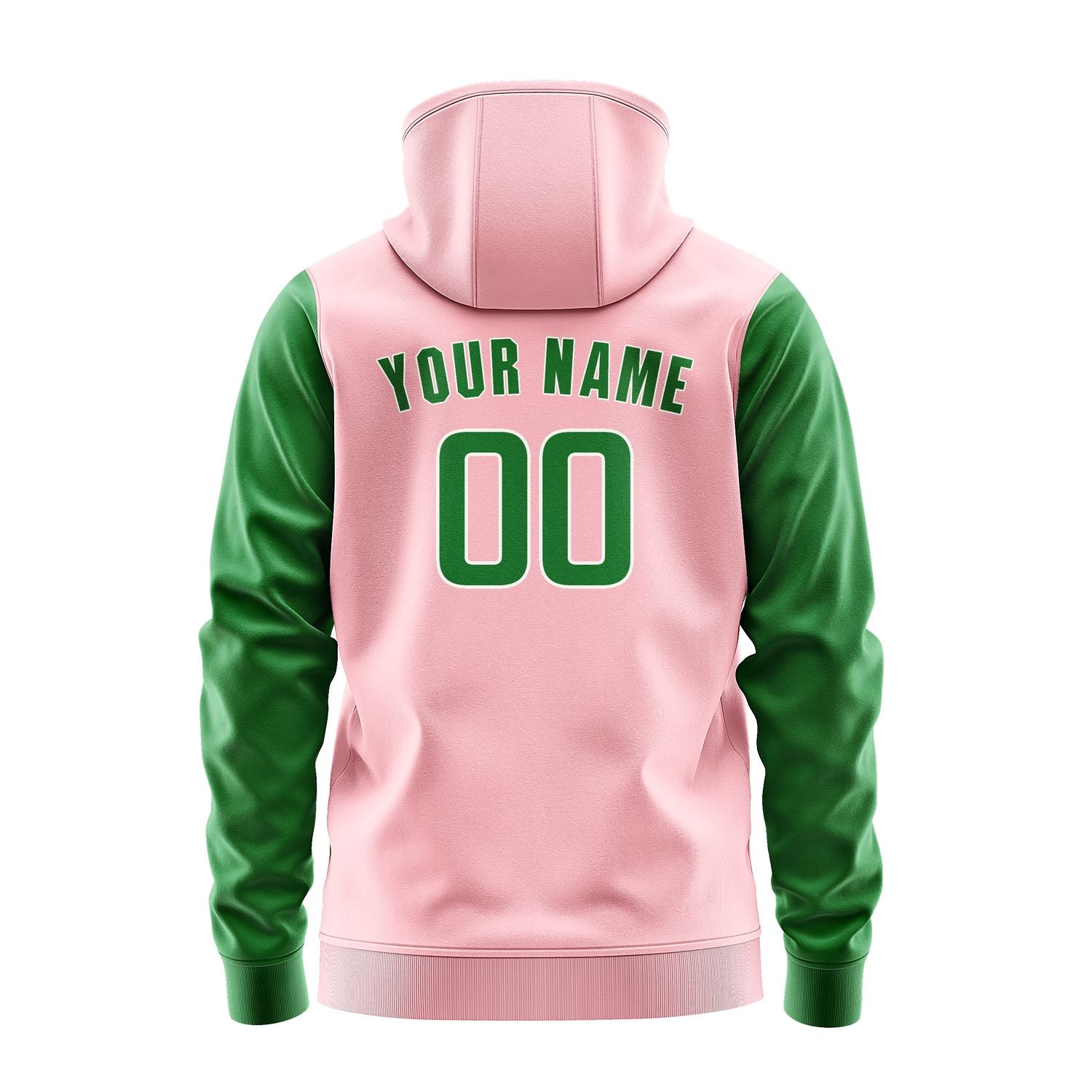 Maßgeschneidertes Rosa Smaragdgrün Hoodie 2121242421B31824