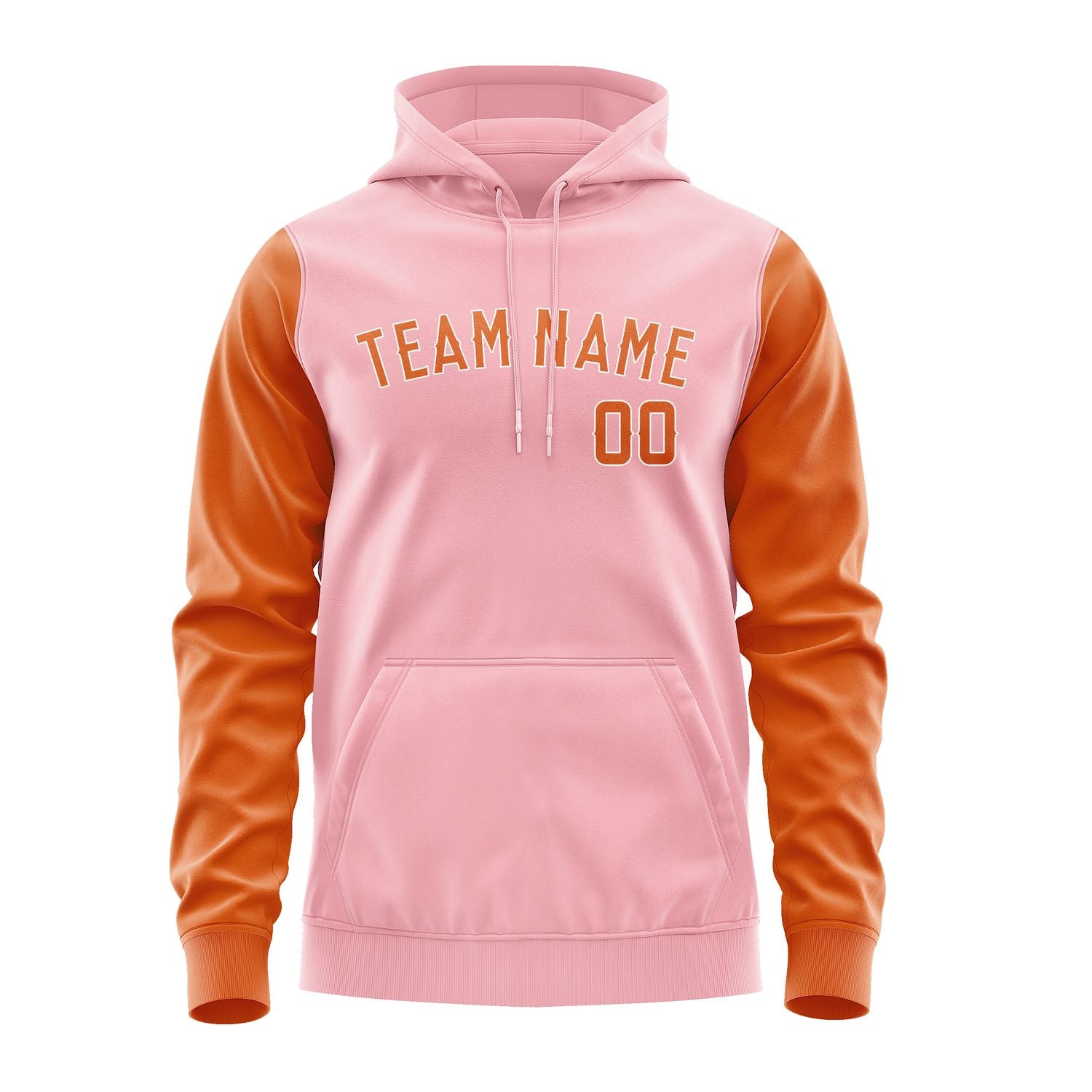 Maßgeschneidertes Rosa Orange Hoodie 2121282821B31828