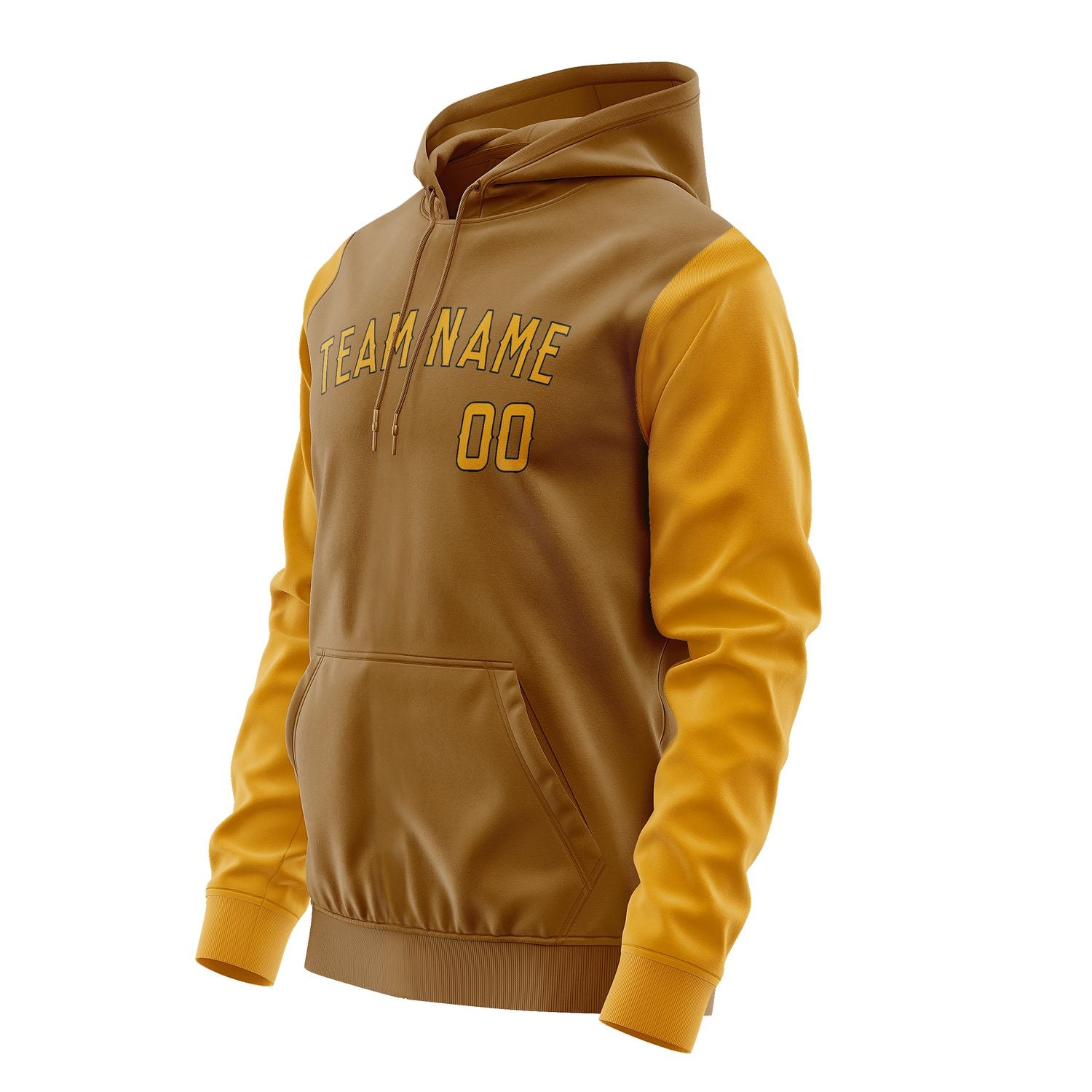 Maßgeschneidertes Khaki Gelb Hoodie 2222191922B31719