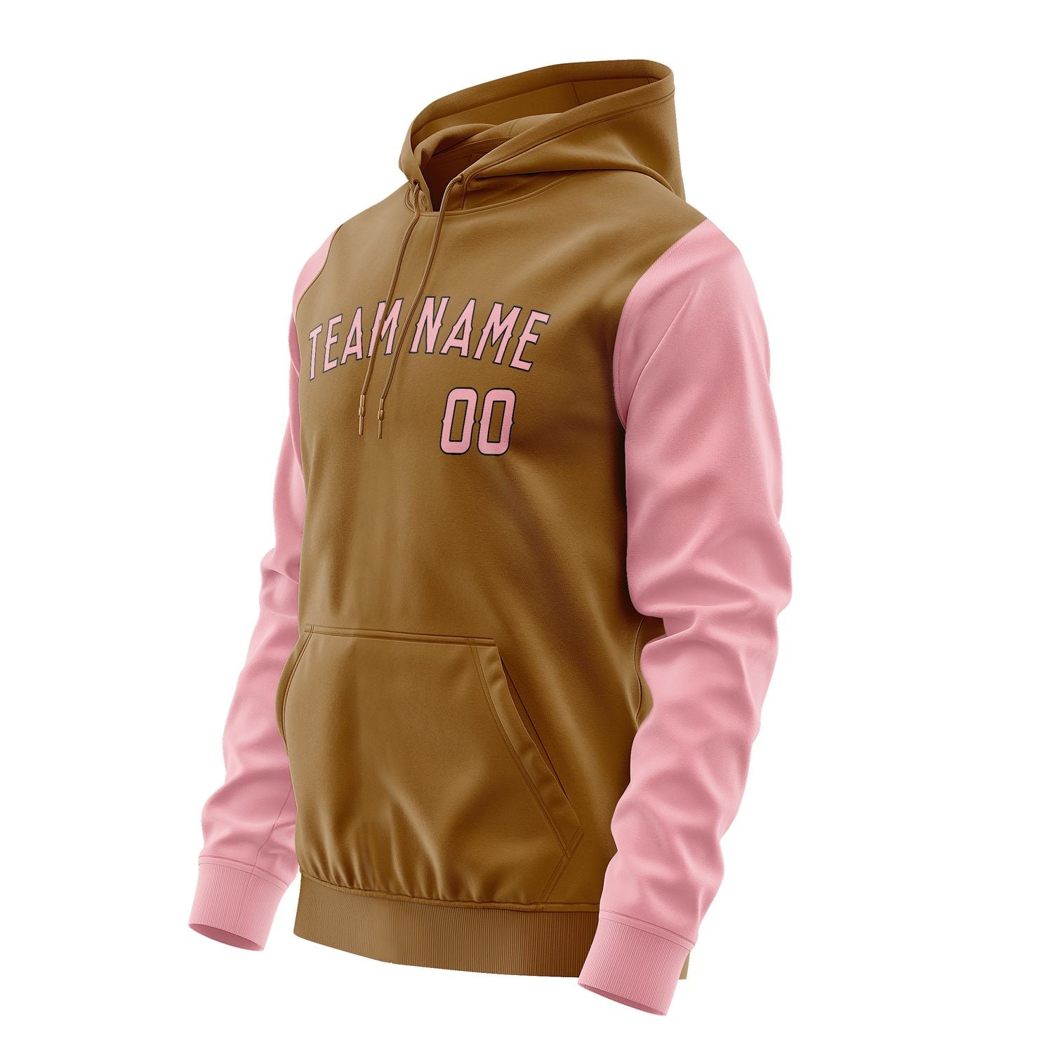 Maßgeschneidertes Khaki Rosa Hoodie 2222212122B31721