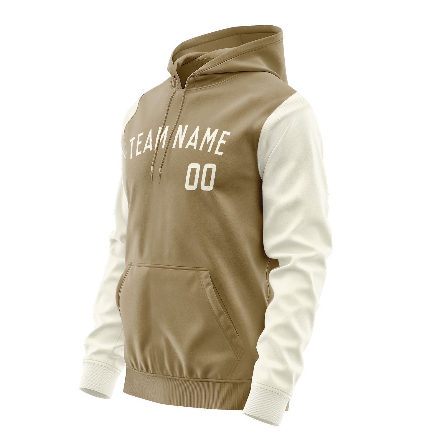 Maßgeschneidertes Hellkhaki Beige Hoodie 2525030325B31803