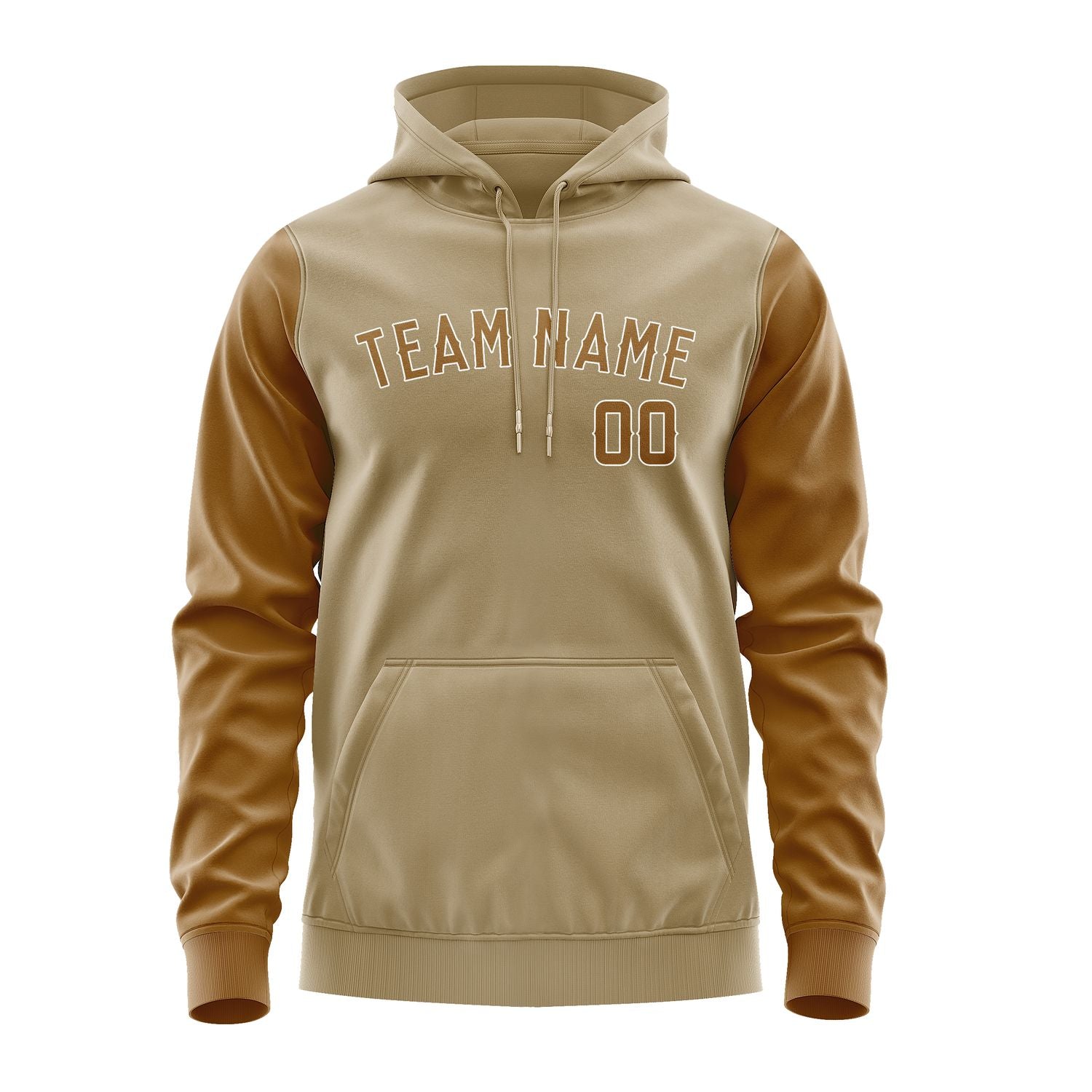 Maßgeschneidertes Hellkhaki Khaki Hoodie 2525222225B31822