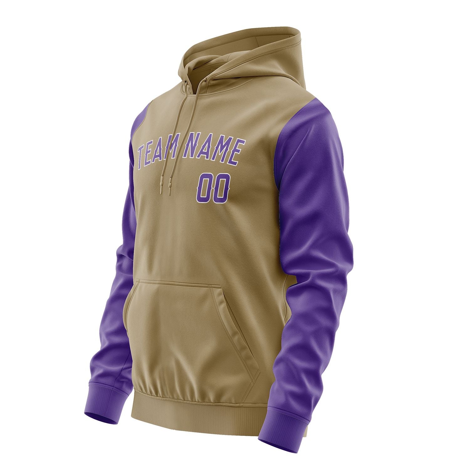 Maßgeschneidertes Hellkhaki Lavendel Hoodie 2525232325B31823