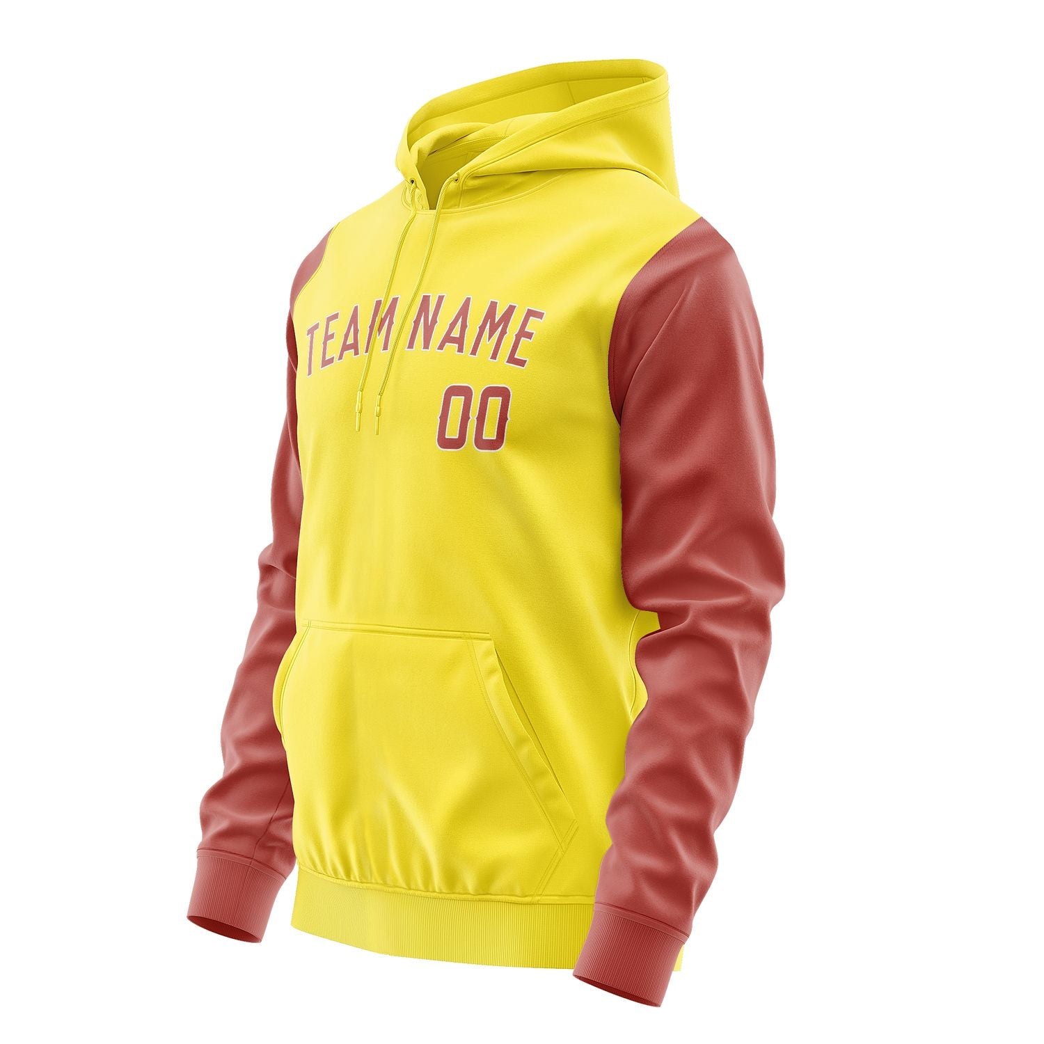 Maßgeschneidertes Blassgelb Kupferrose Hoodie 2626292926B31829