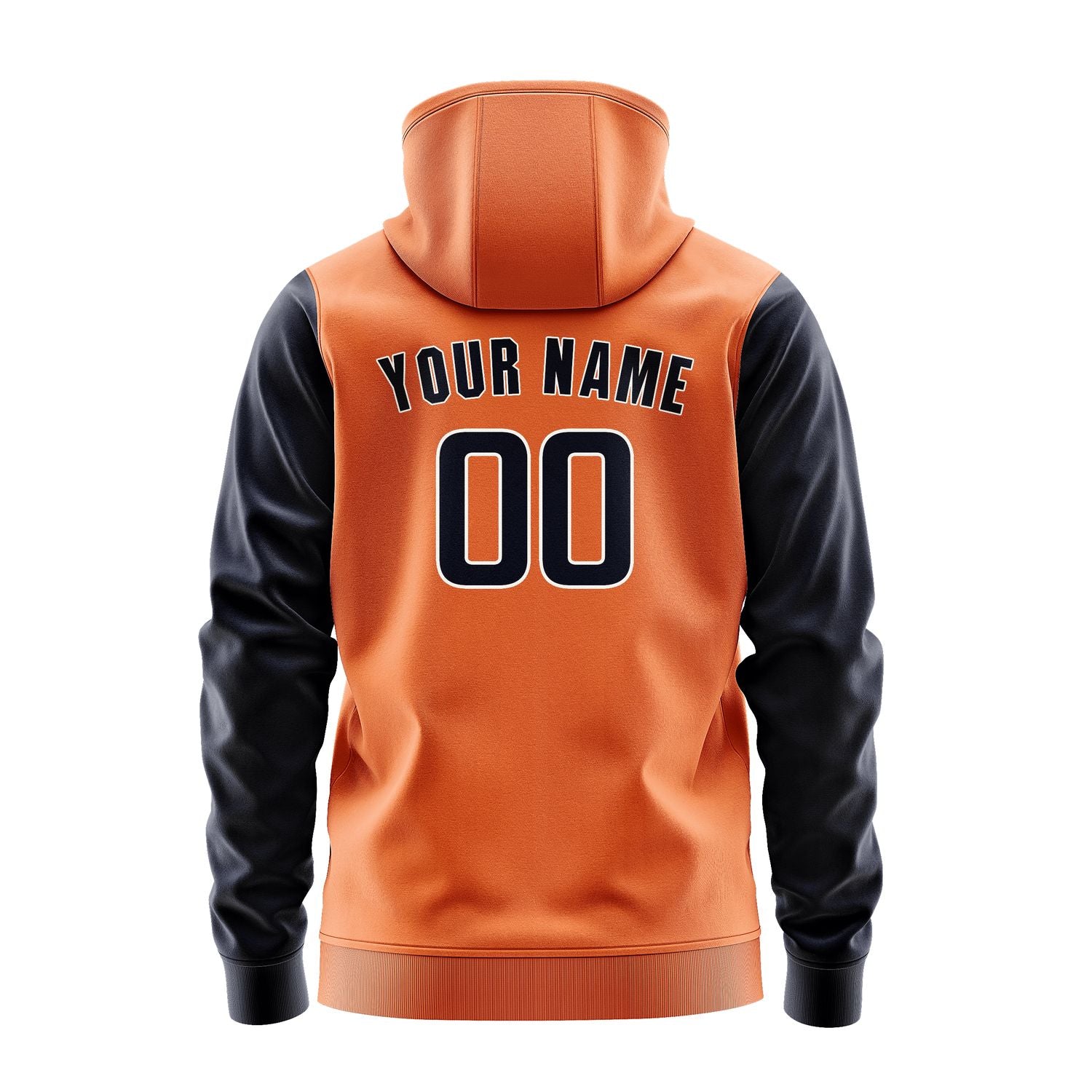 Maßgeschneidertes Orange Stahlblau Hoodie 2828111128B31811