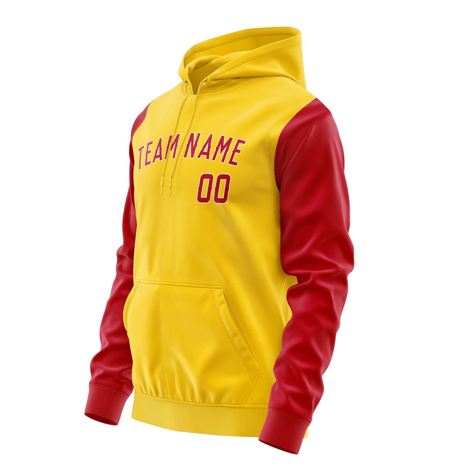 Maßgeschneidertes Gold Rot Hoodie 3030141430B31814