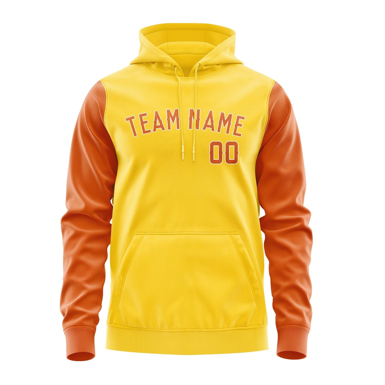 Maßgeschneidertes Gold Orange Hoodie 3030282830B31828