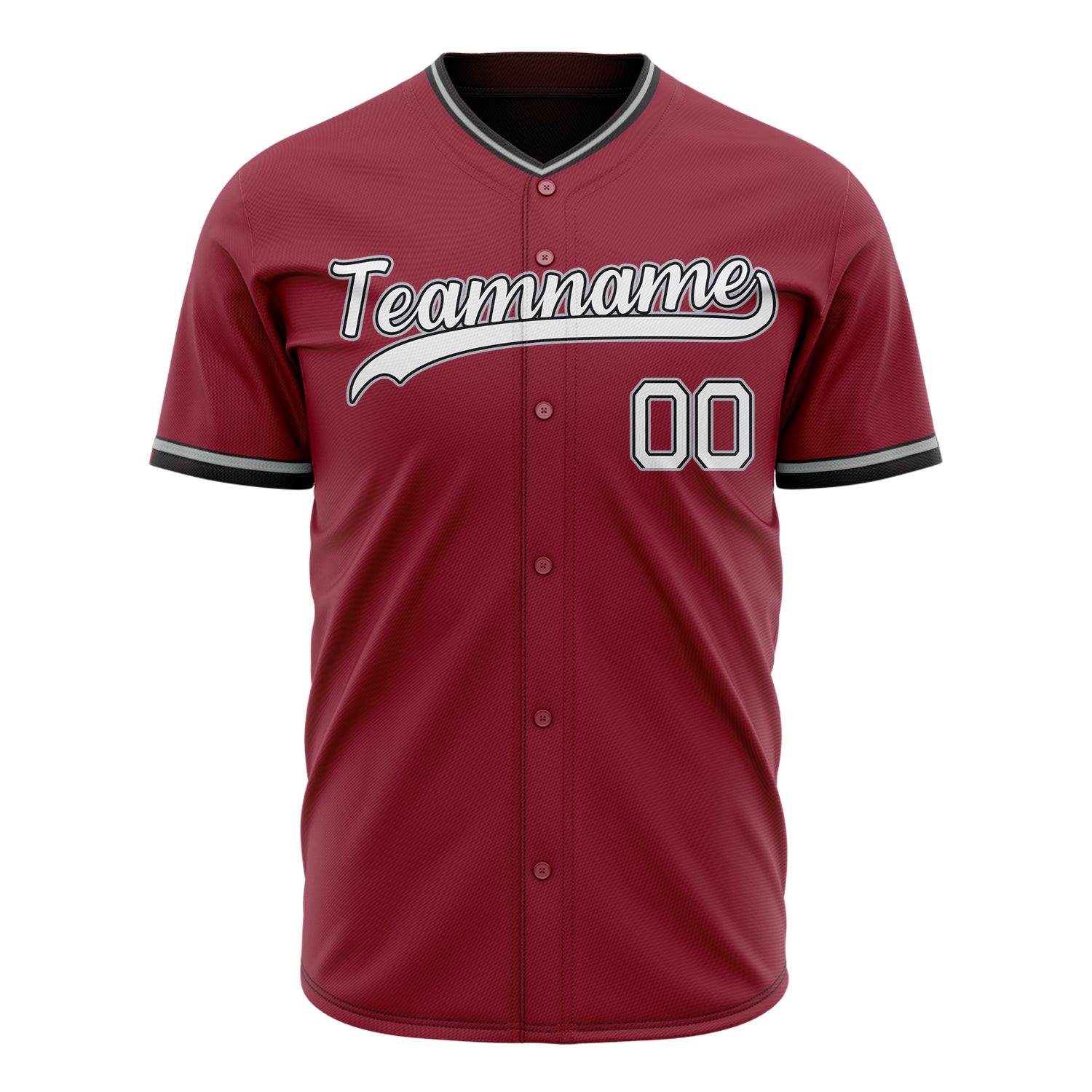 Benutzerdefiniertes Professionelles Kastanienbraun Weiß Baseballtrikot