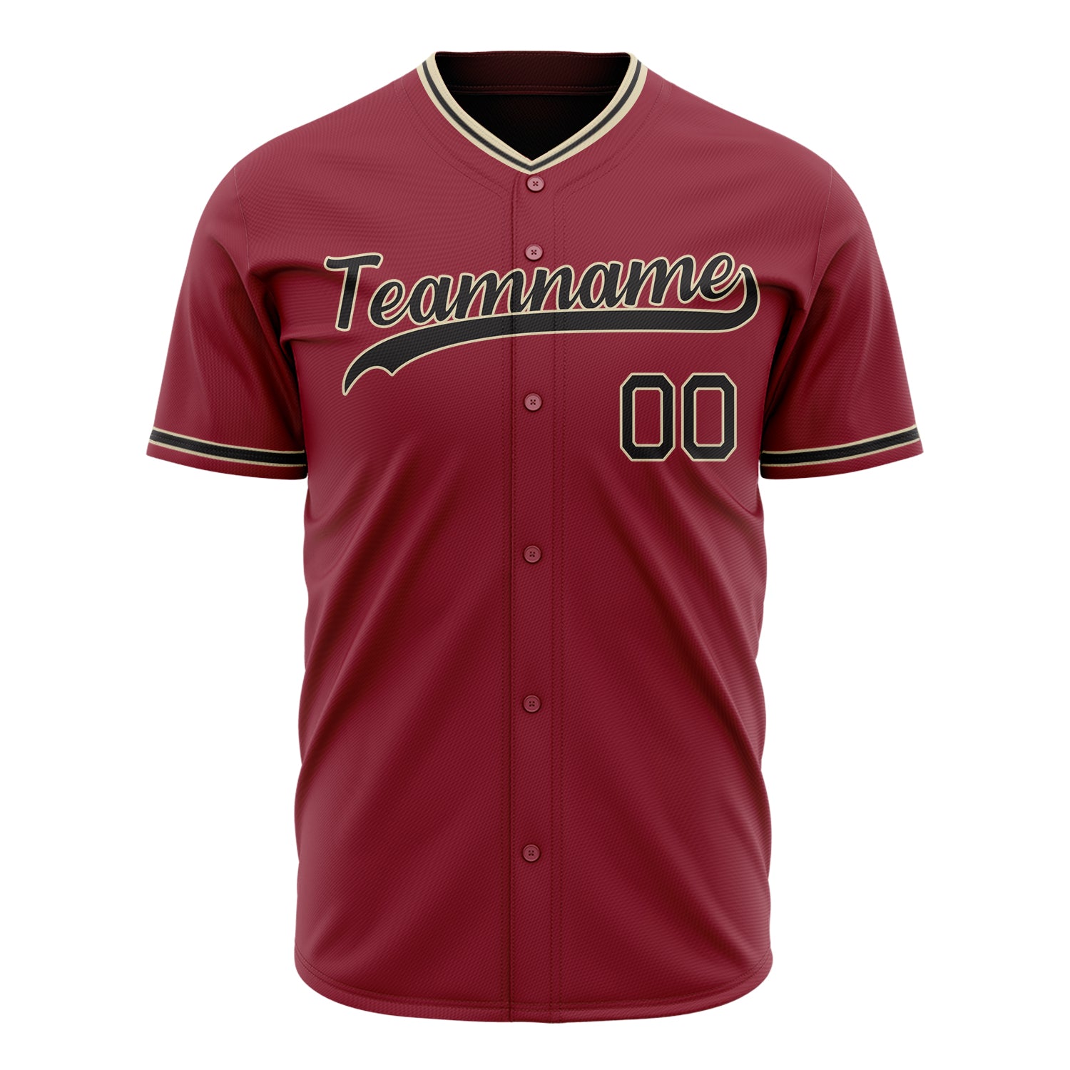 Benutzerdefiniertes Professionelles Kastanienbraun Schwarz Baseballtrikot