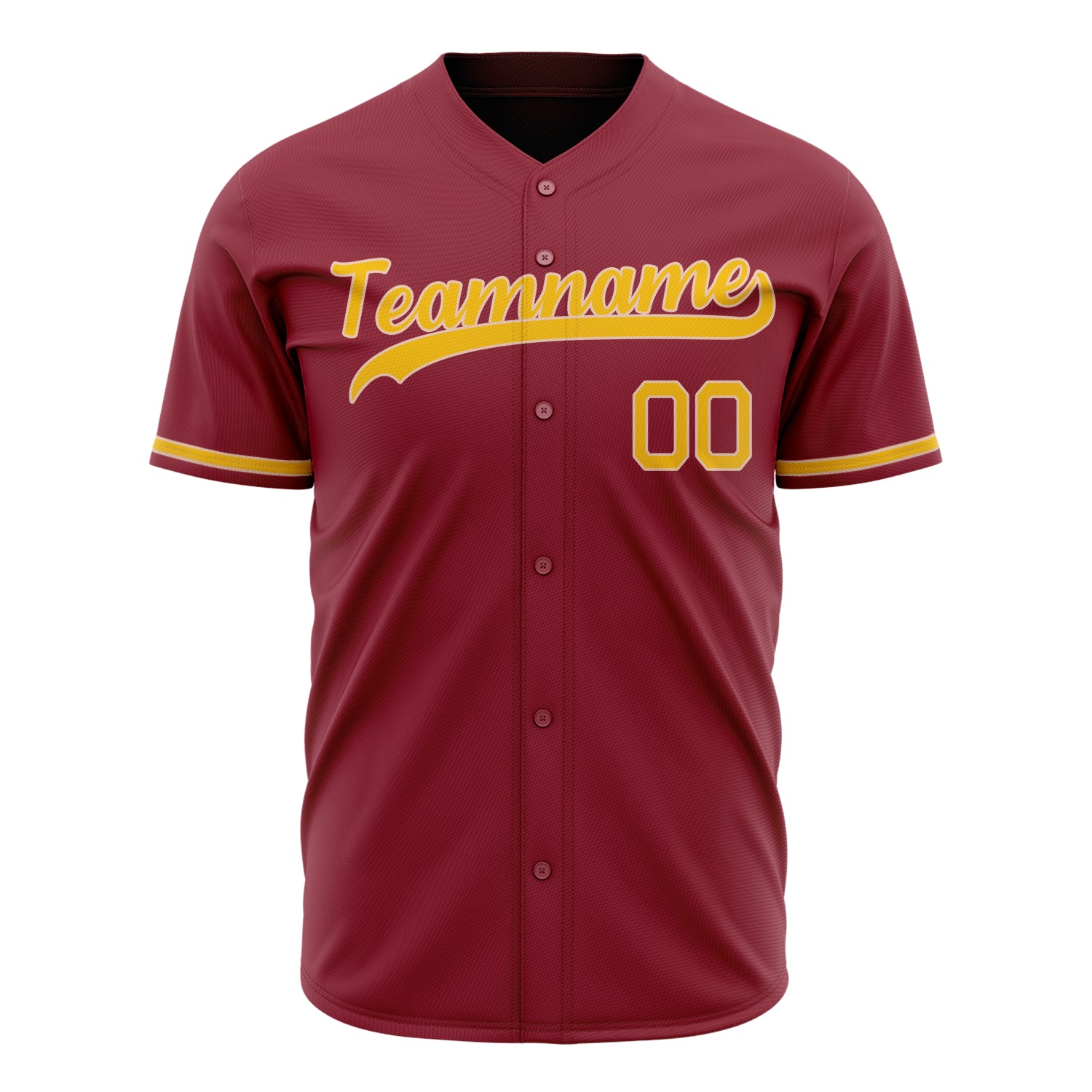 Benutzerdefiniertes Professionelles Kastanienbraun Gold Baseballtrikot