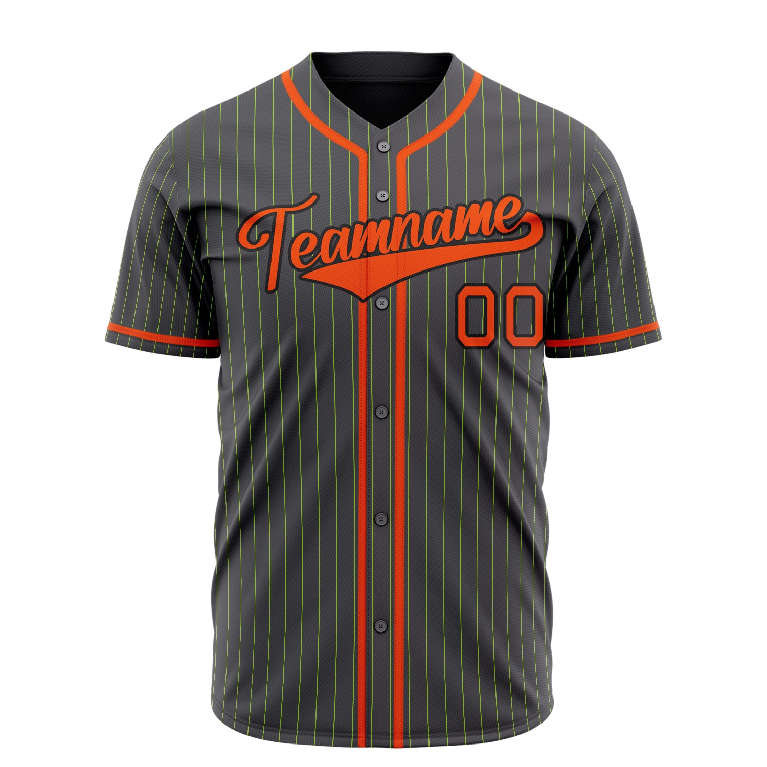 Benutzerdefiniertes Professionelles Stahlgrau Orange Baseballtrikot