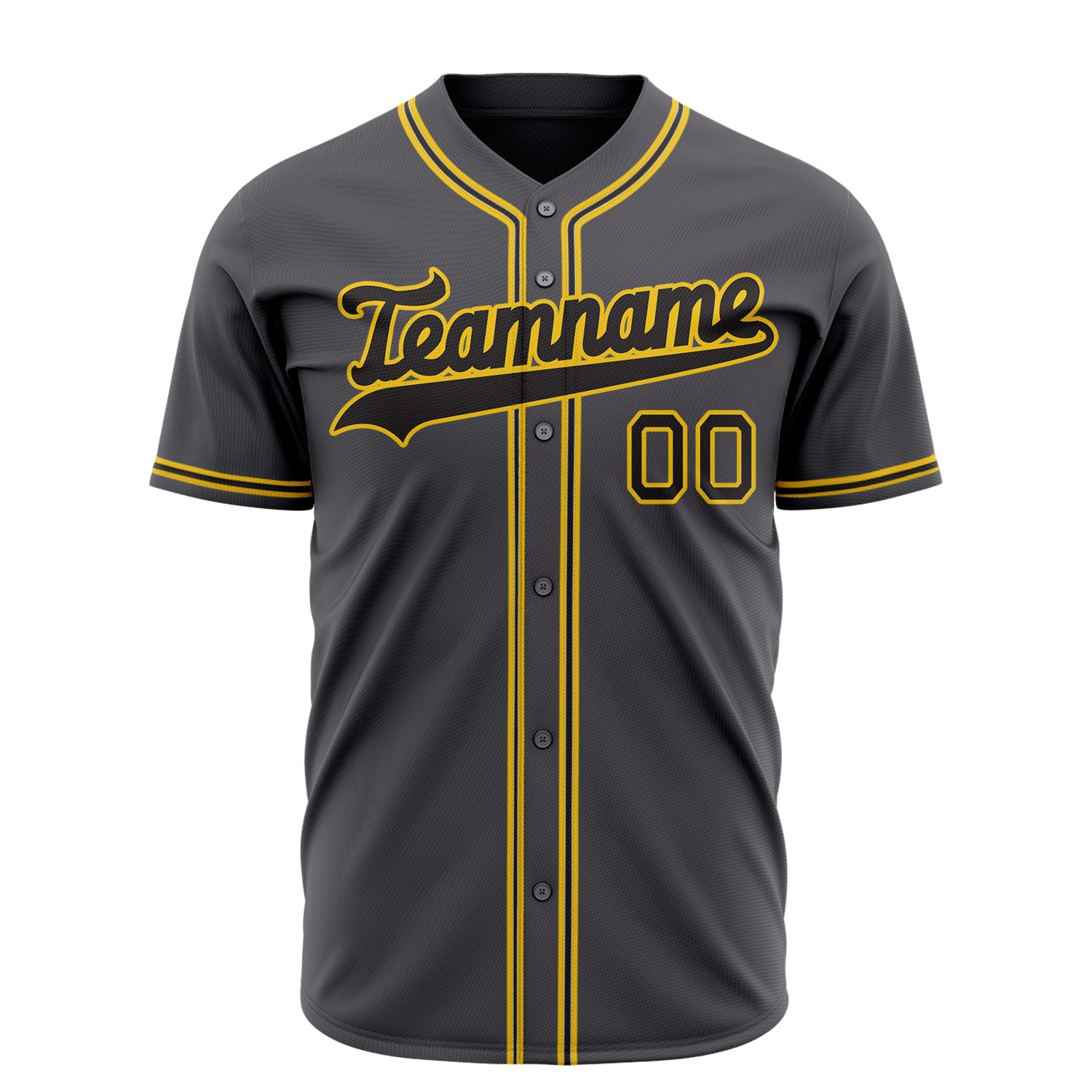 Benutzerdefiniertes Professionelles Stahlgrau Schwarz Baseballtrikot