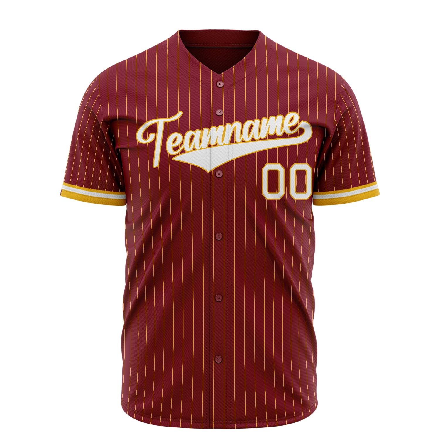 Benutzerdefiniertes Professionelles Karmesinrot Weiß Baseballtrikot