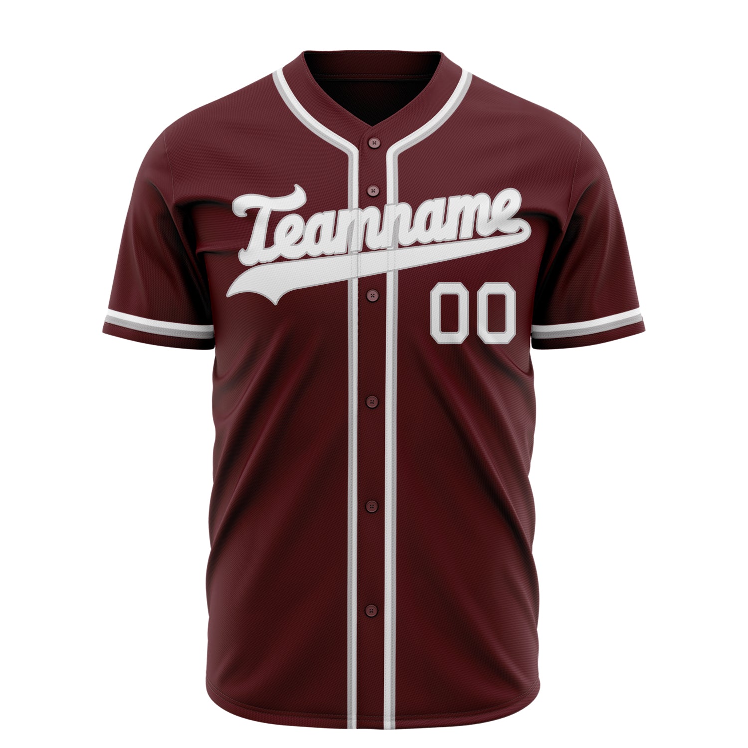 Benutzerdefiniertes Professionelles Karmesinrot Weiß Baseballtrikot