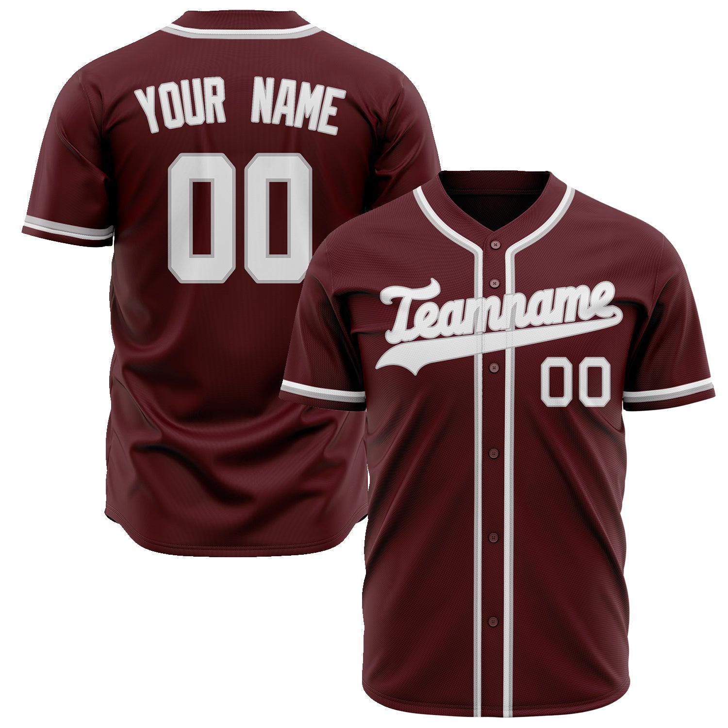 Benutzerdefiniertes Professionelles Karmesinrot Weiß Baseballtrikot BB02240601KZ306