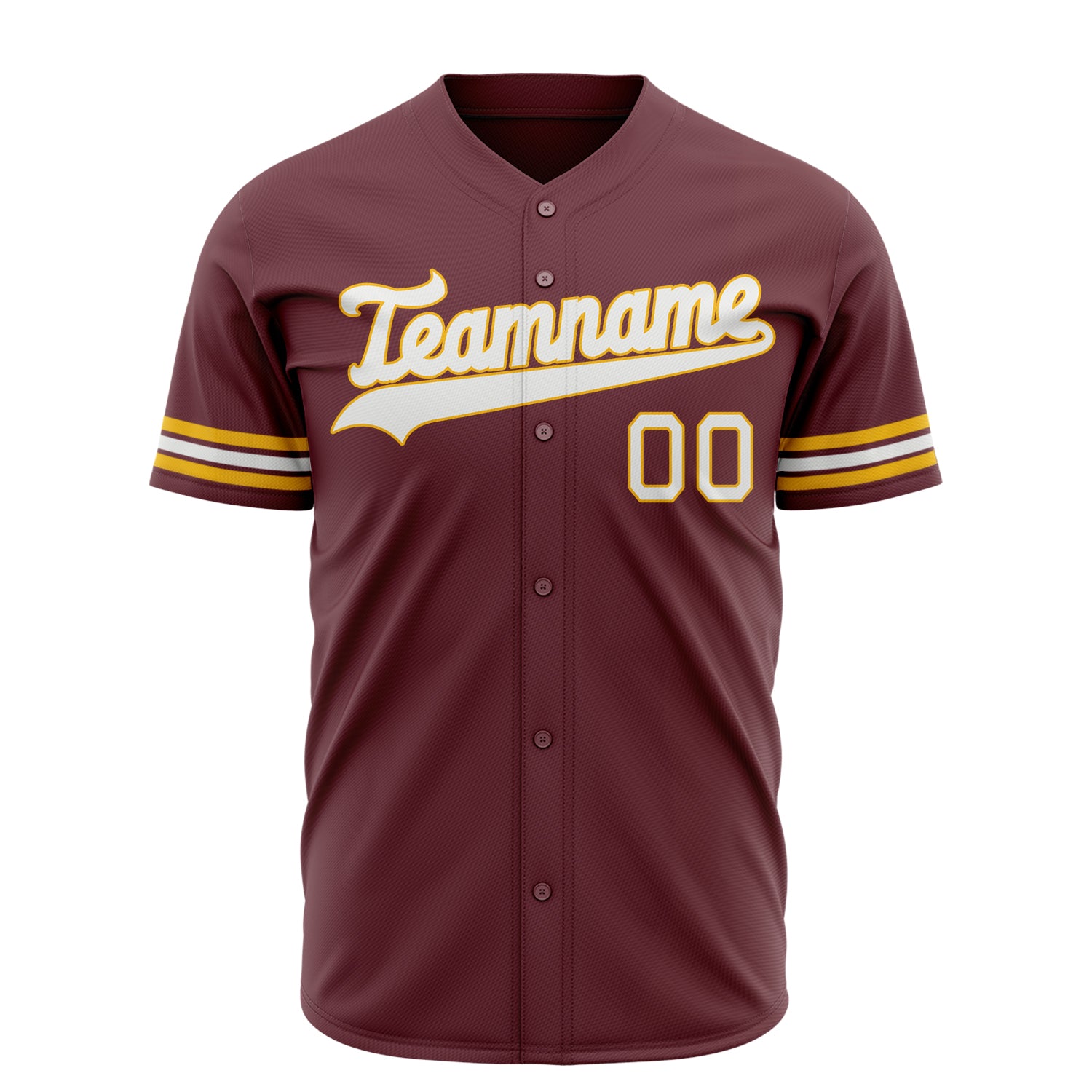 Benutzerdefiniertes Professionelles Karmesinrot Weiß Baseballtrikot