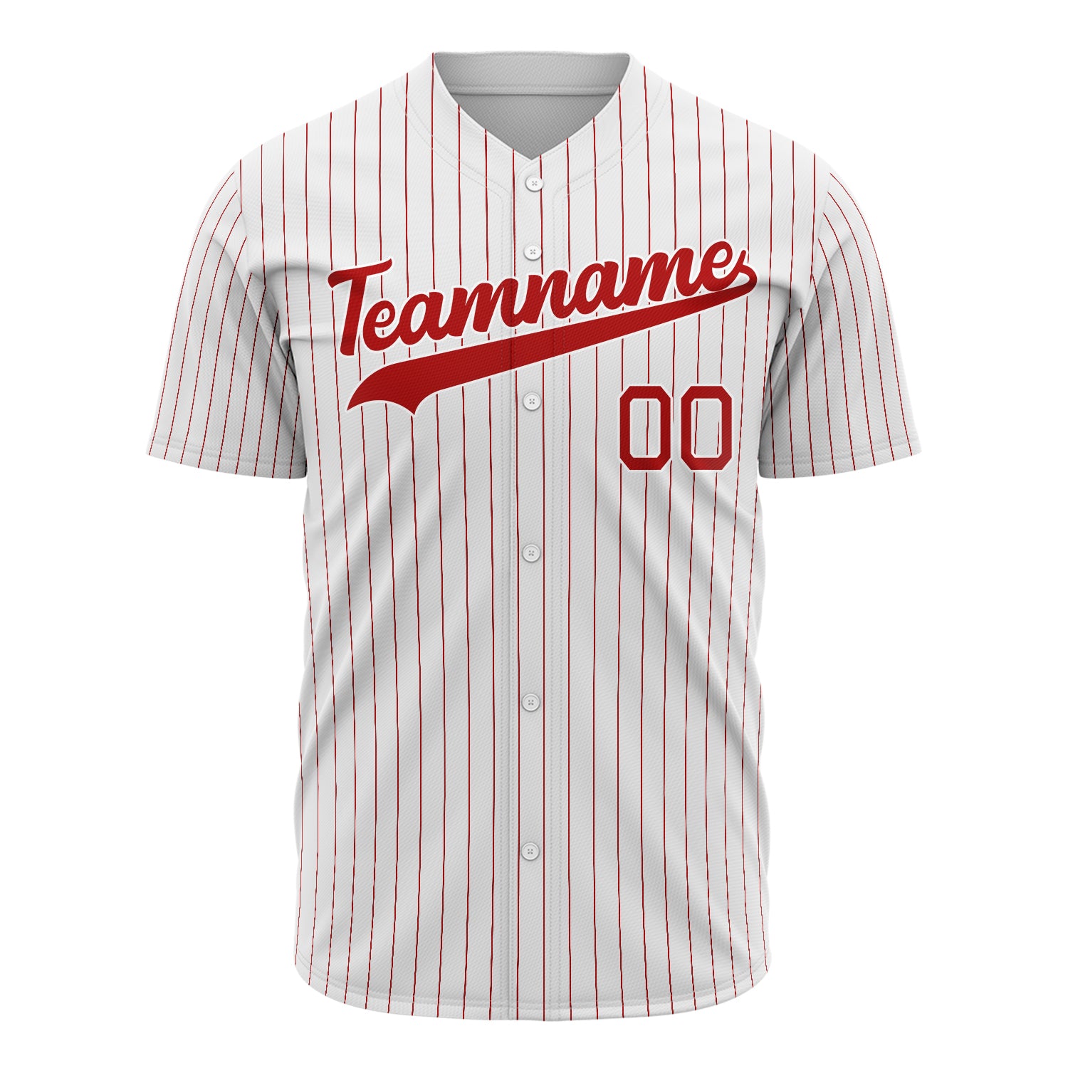 Benutzerdefiniertes Professionelles Weiß Rot Baseballtrikot