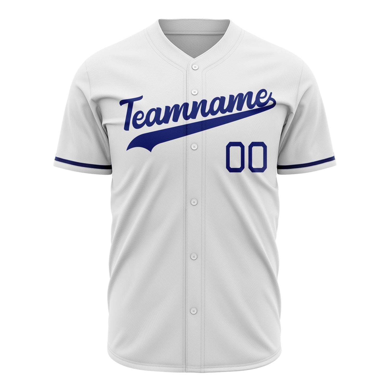 Benutzerdefiniertes Professionelles Weiß Königsblau Baseballtrikot