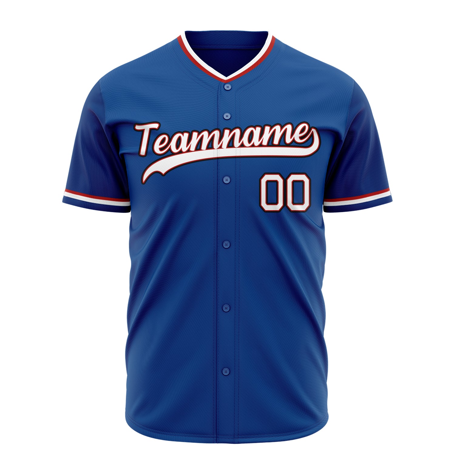 Benutzerdefiniertes Professionelles Königsblau Weiß Baseballtrikot