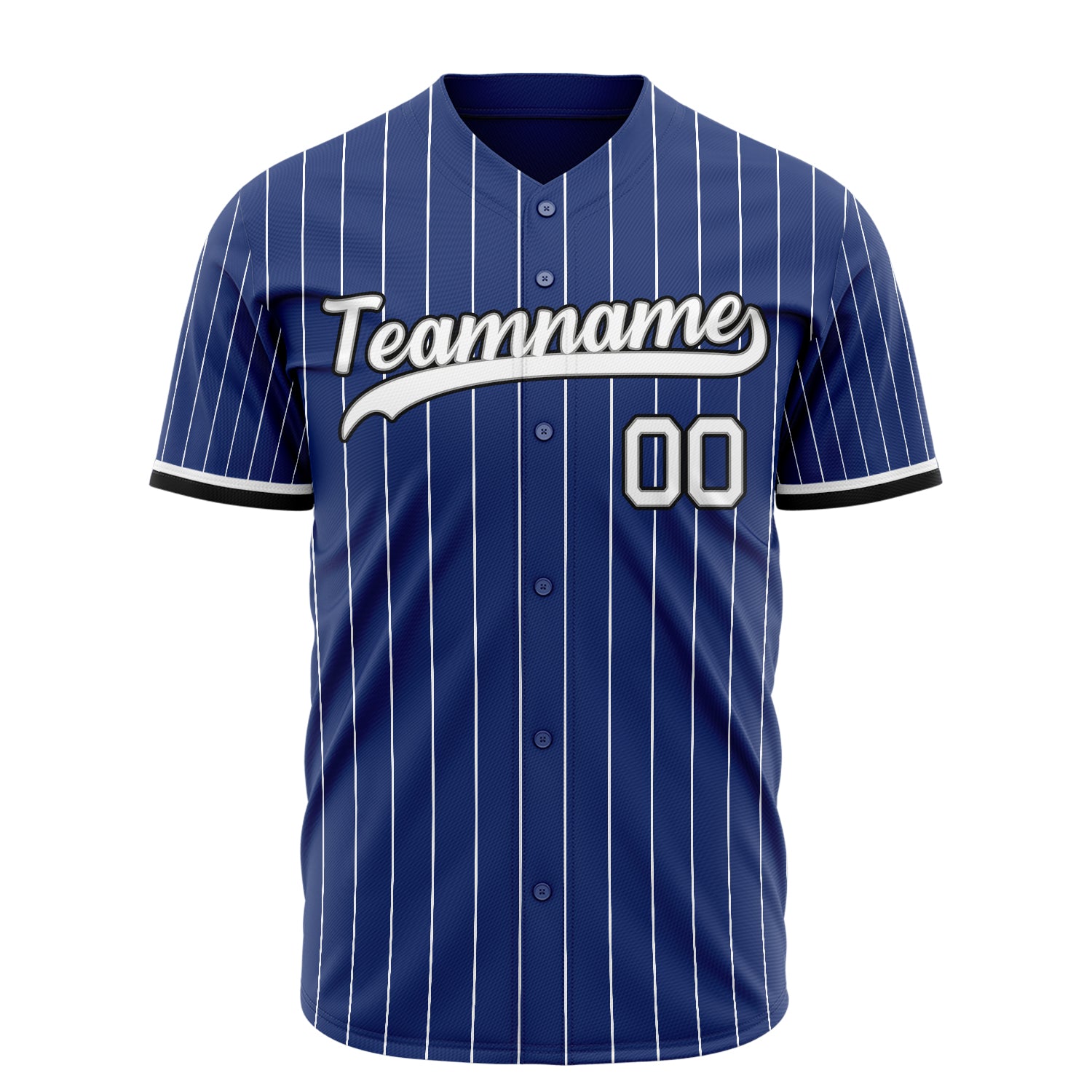 Benutzerdefiniertes Professionelles Königsblau Weiß Baseballtrikot