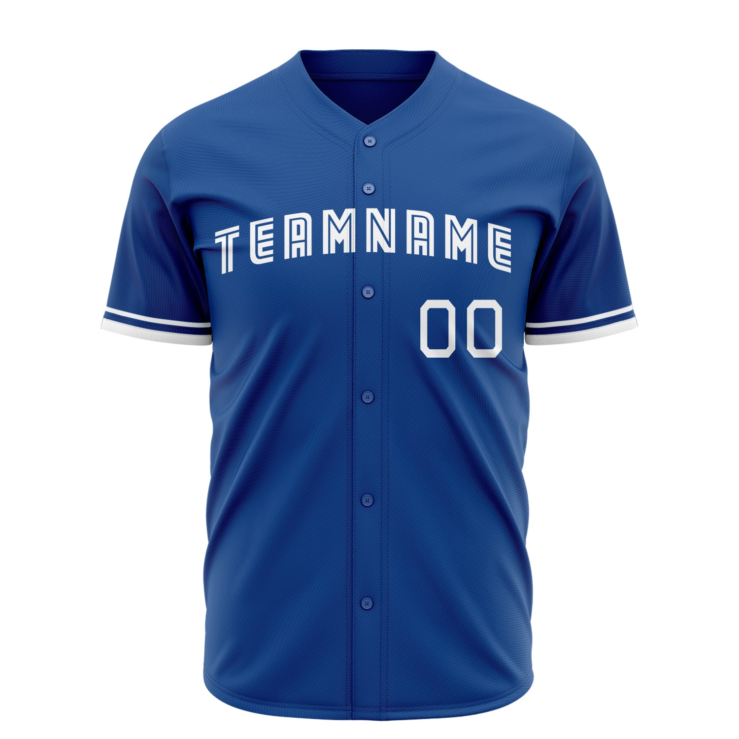 Benutzerdefiniertes Professionelles Königsblau Weiß Baseballtrikot