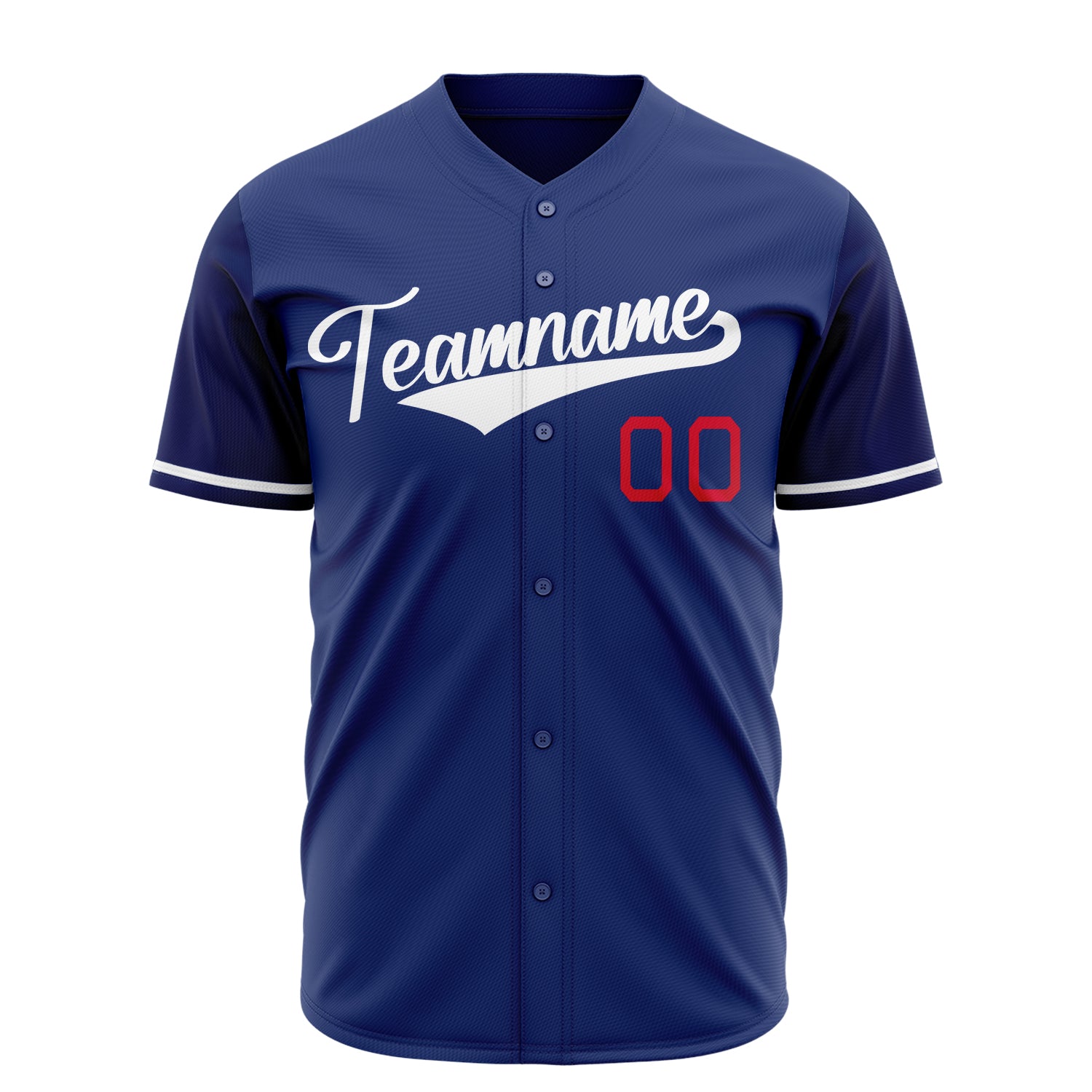 Benutzerdefiniertes Professionelles Königsblau Weiß Baseballtrikot